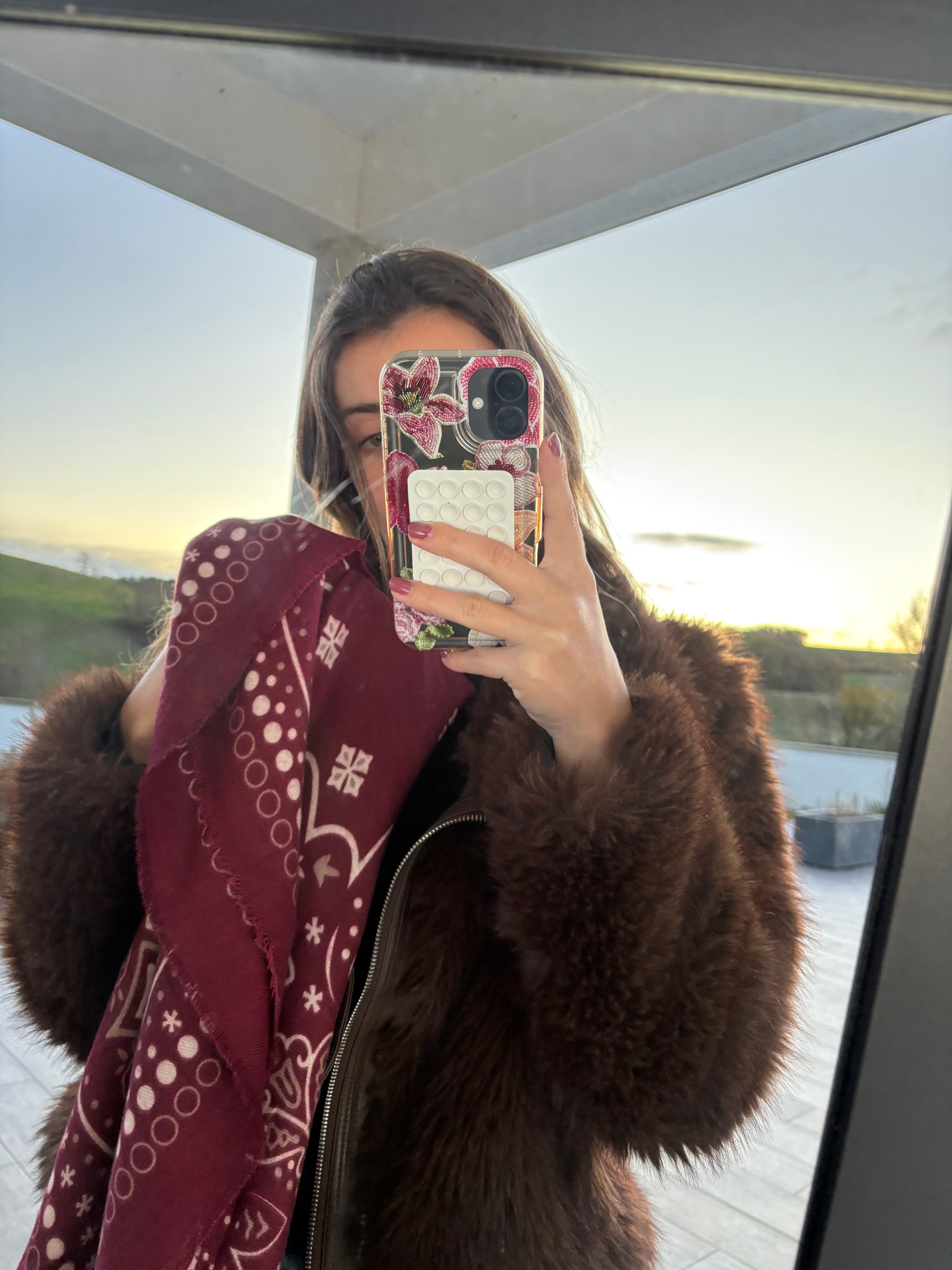 ÉCHARPE ROXANE - BORDEAUX