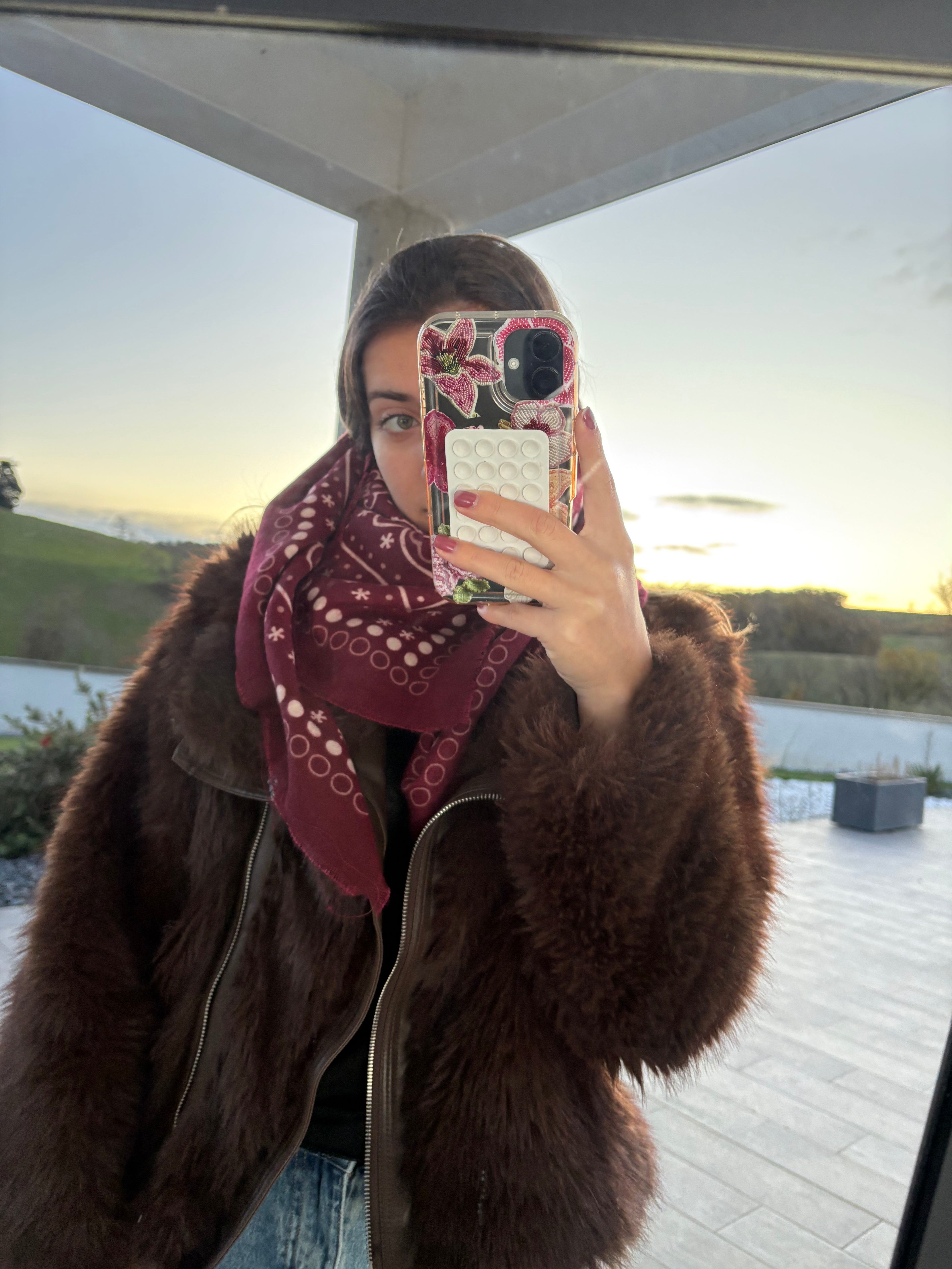 ÉCHARPE ROXANE - BORDEAUX