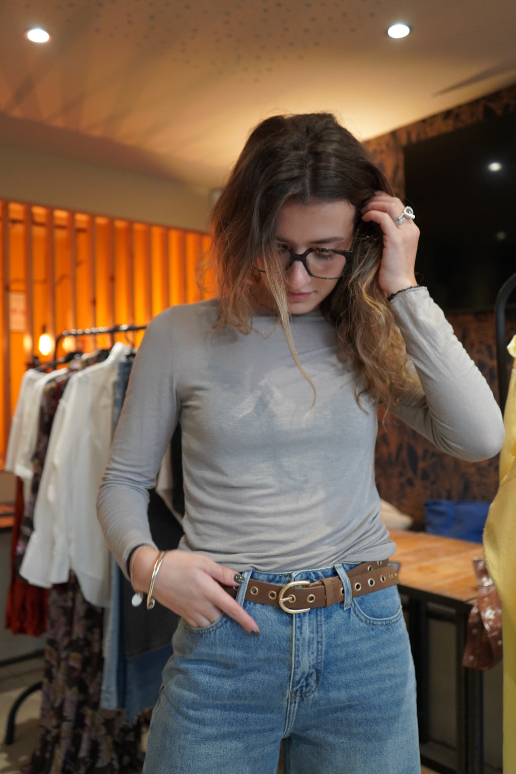 TOP CACHEMIRE - BEIGE