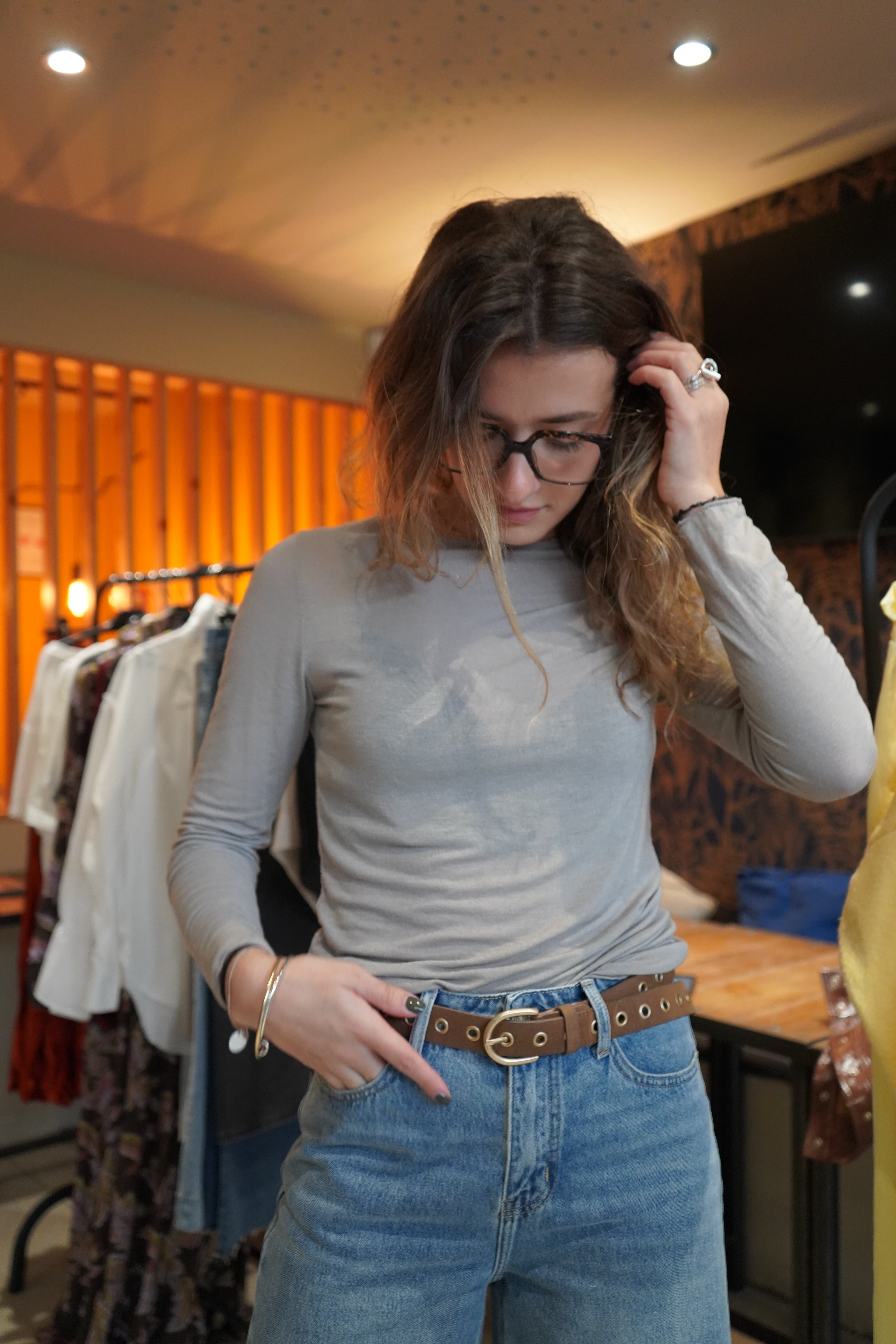 TOP CACHEMIRE - BEIGE