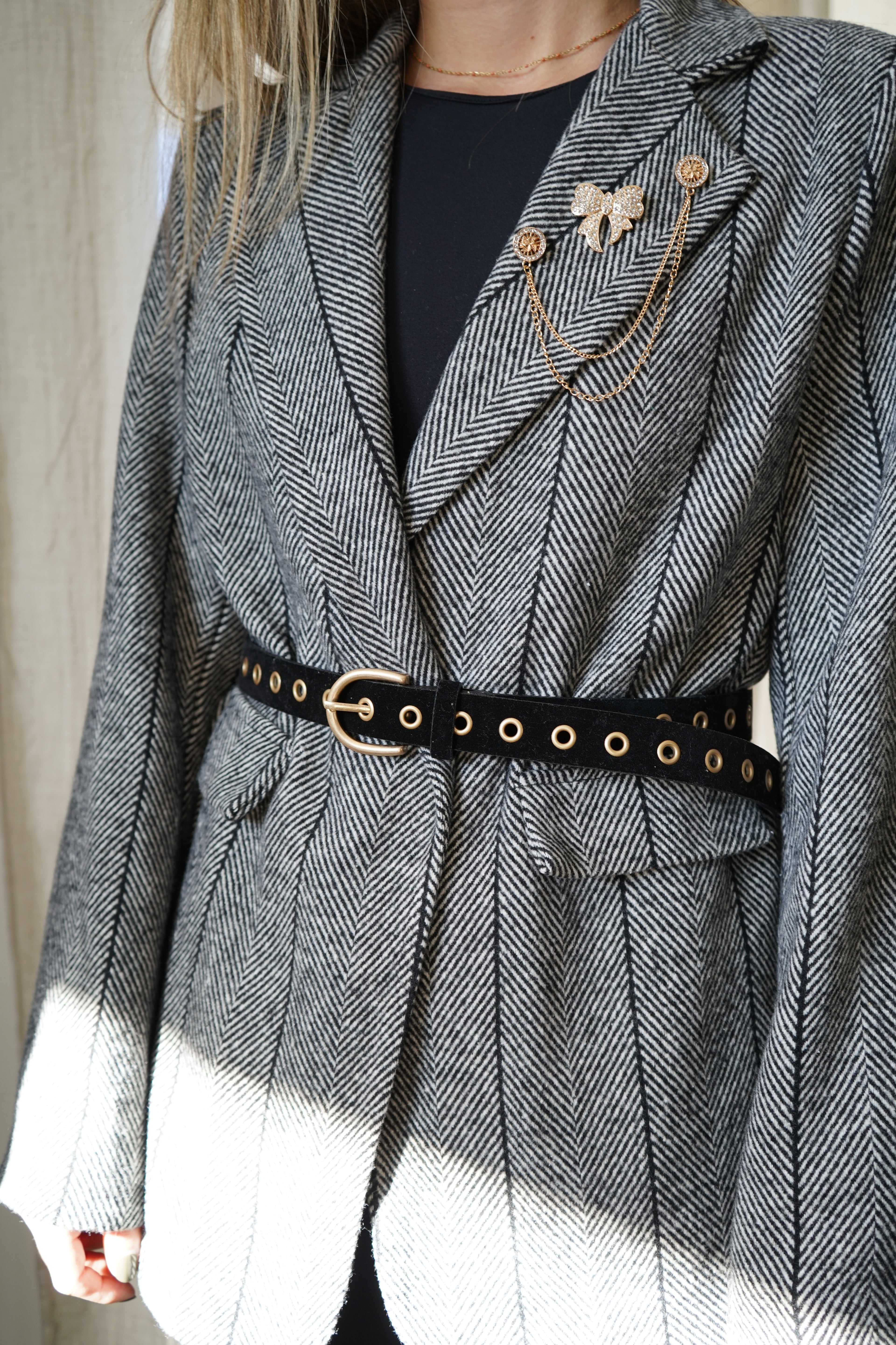 CEINTURE CLOU - NOIR