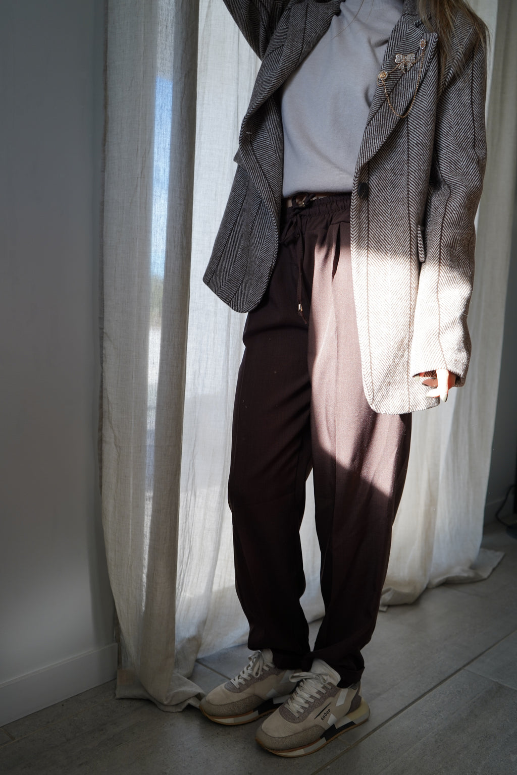 PANTALON LALIE - MARRON