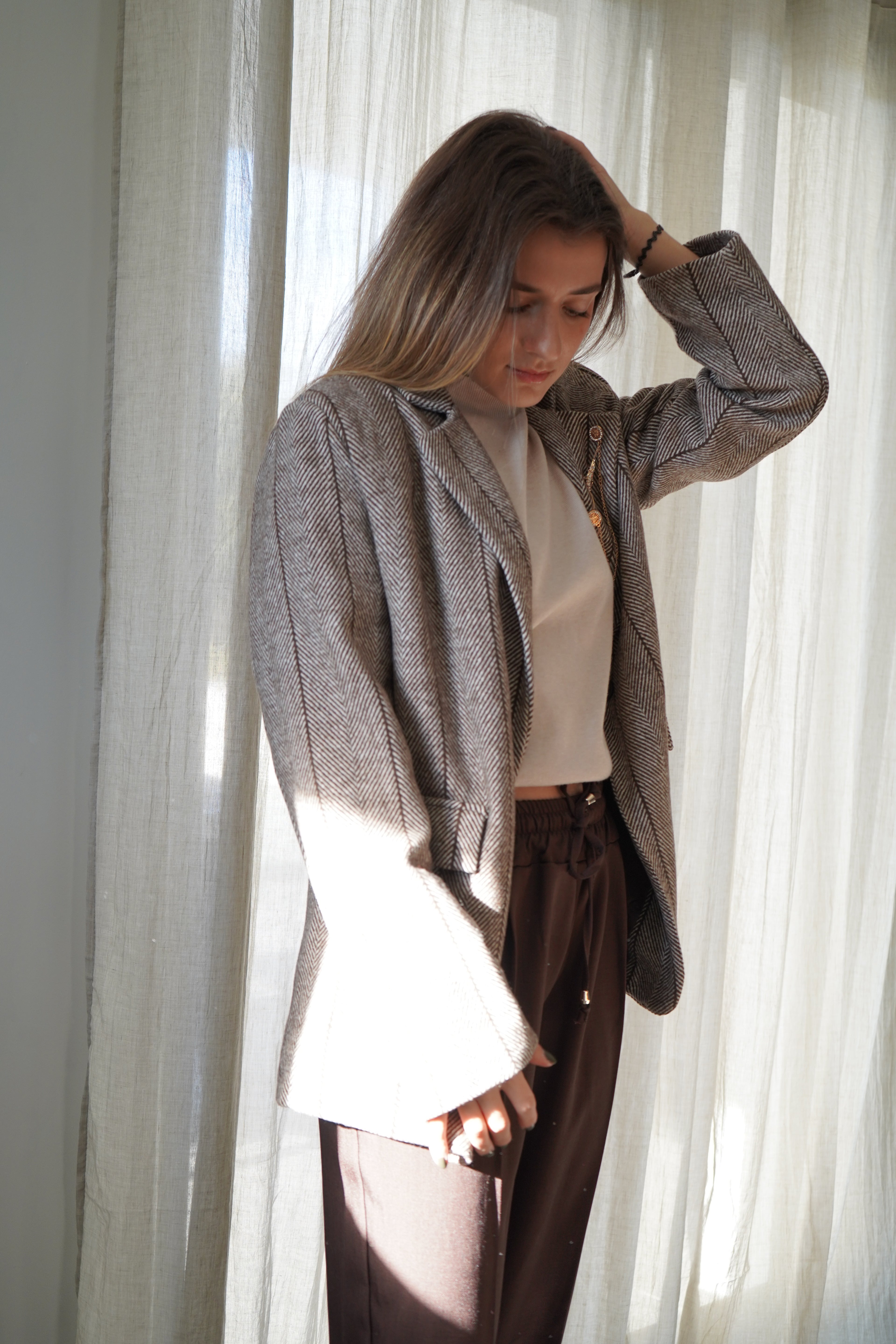 BLAZER CARMEN - MARRON