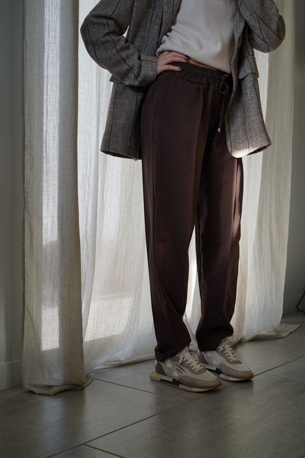 PANTALON LALIE - MARRON