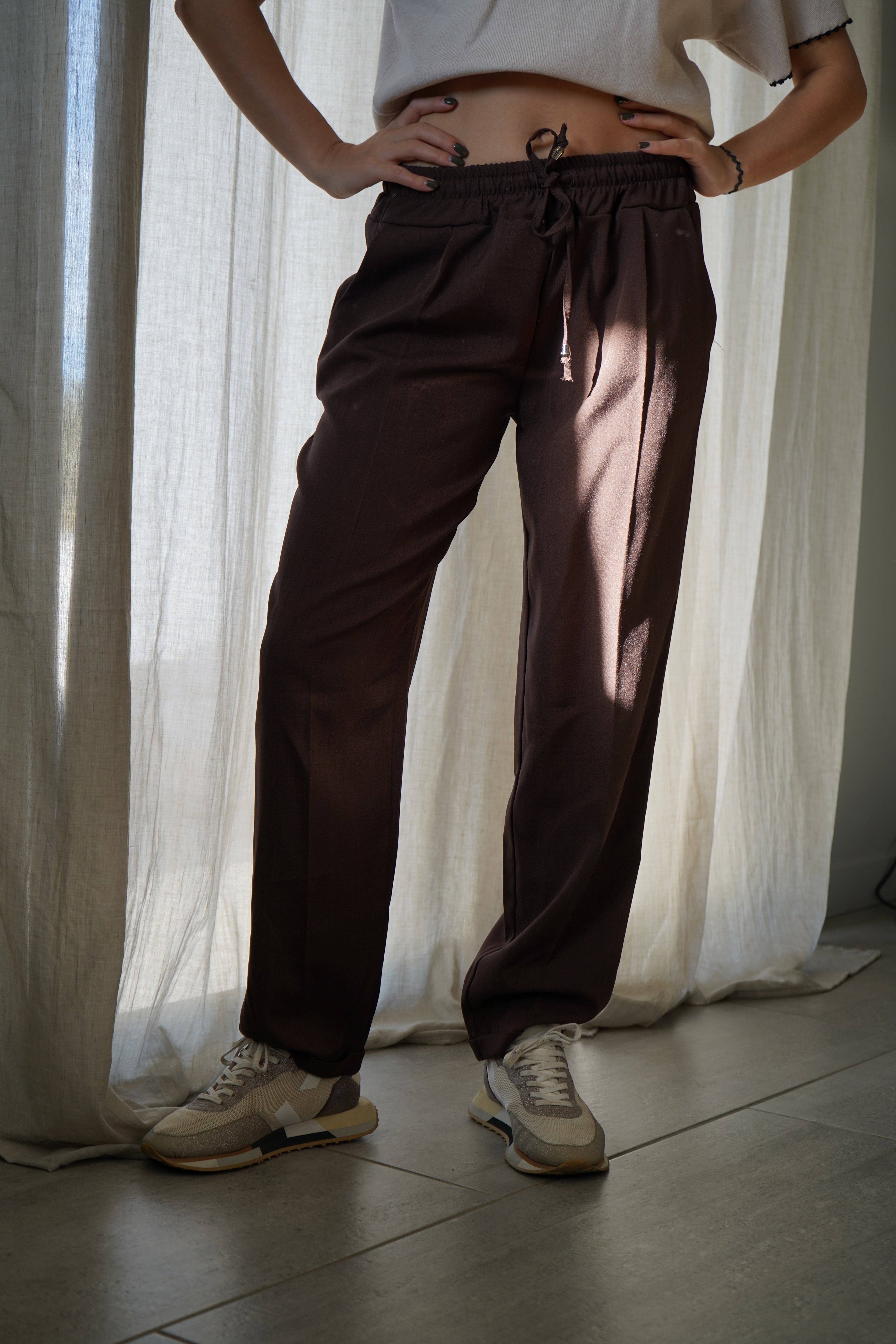 PANTALON LALIE - MARRON