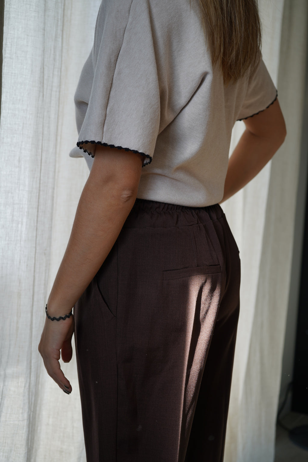 PANTALON LALIE - MARRON