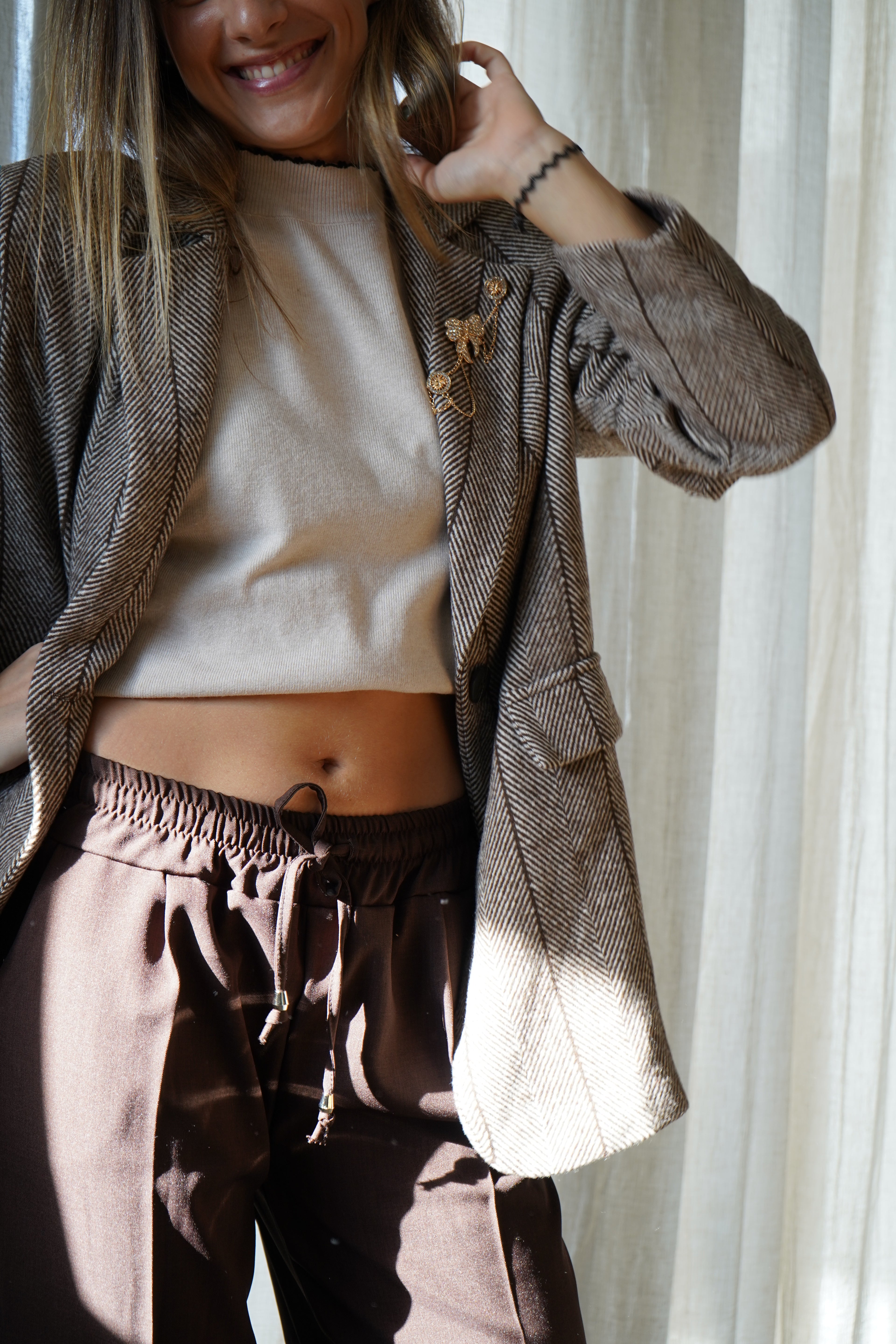 BLAZER CARMEN - MARRON