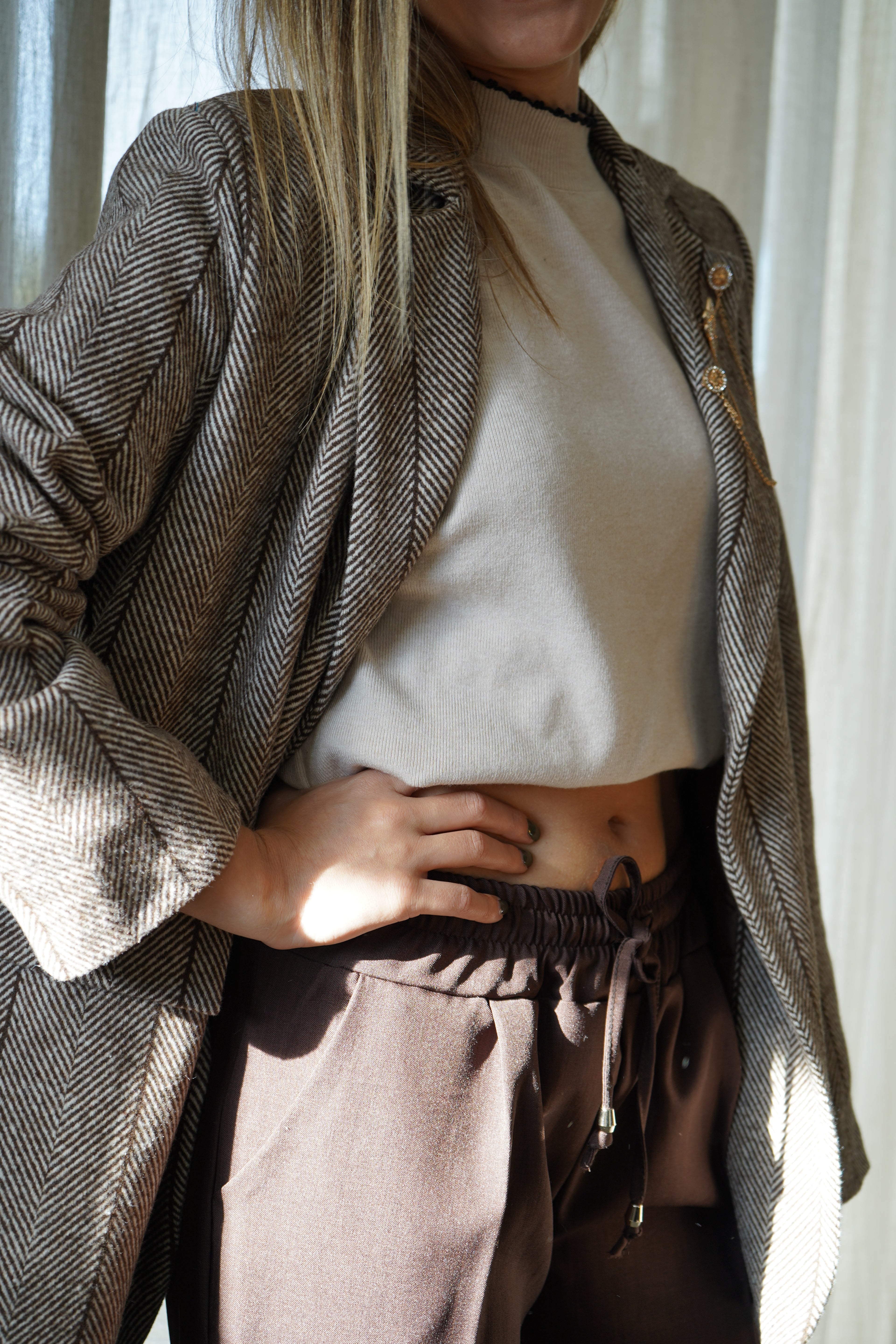 BLAZER CARMEN - MARRON