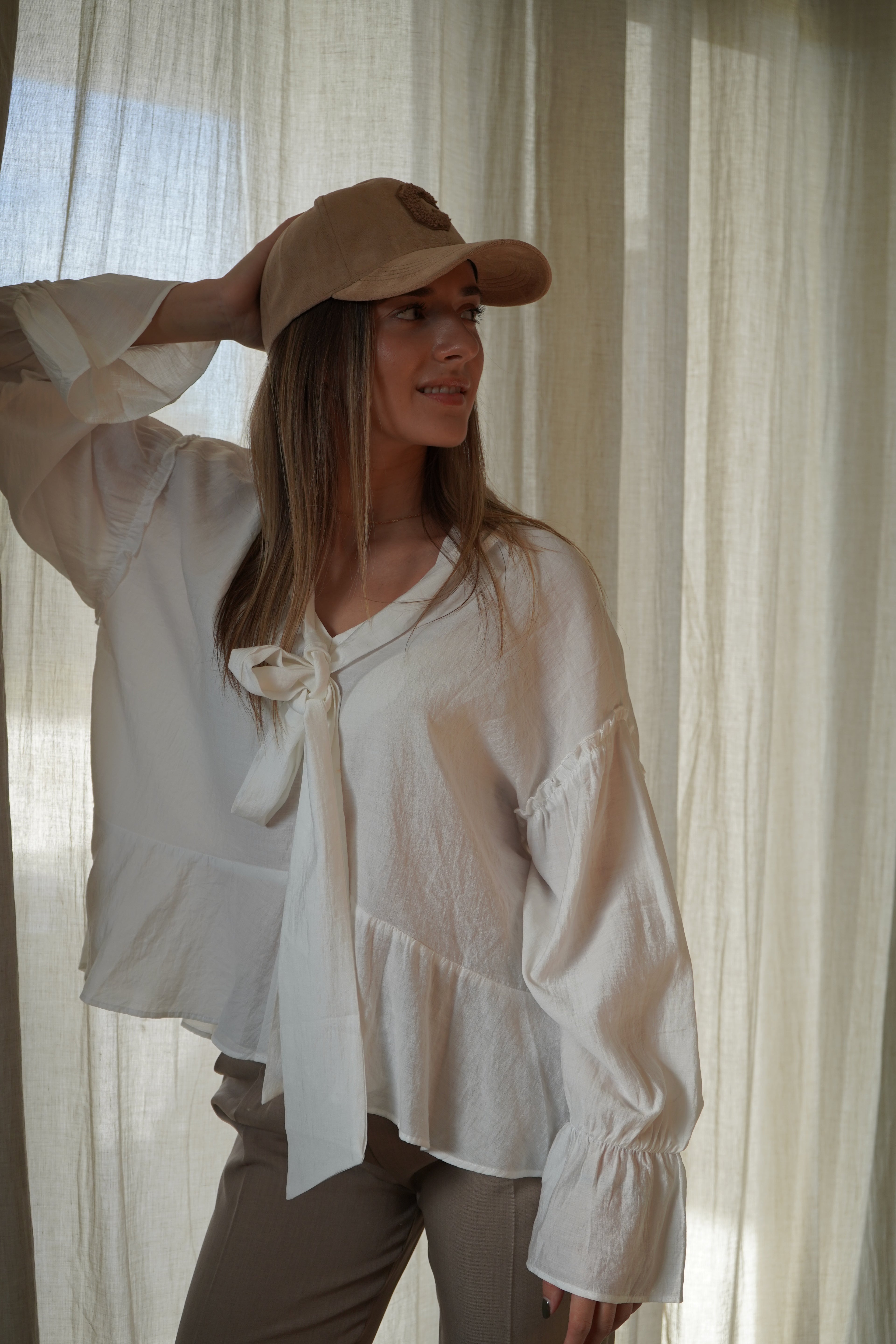 CASQUETTE DAIM - BEIGE