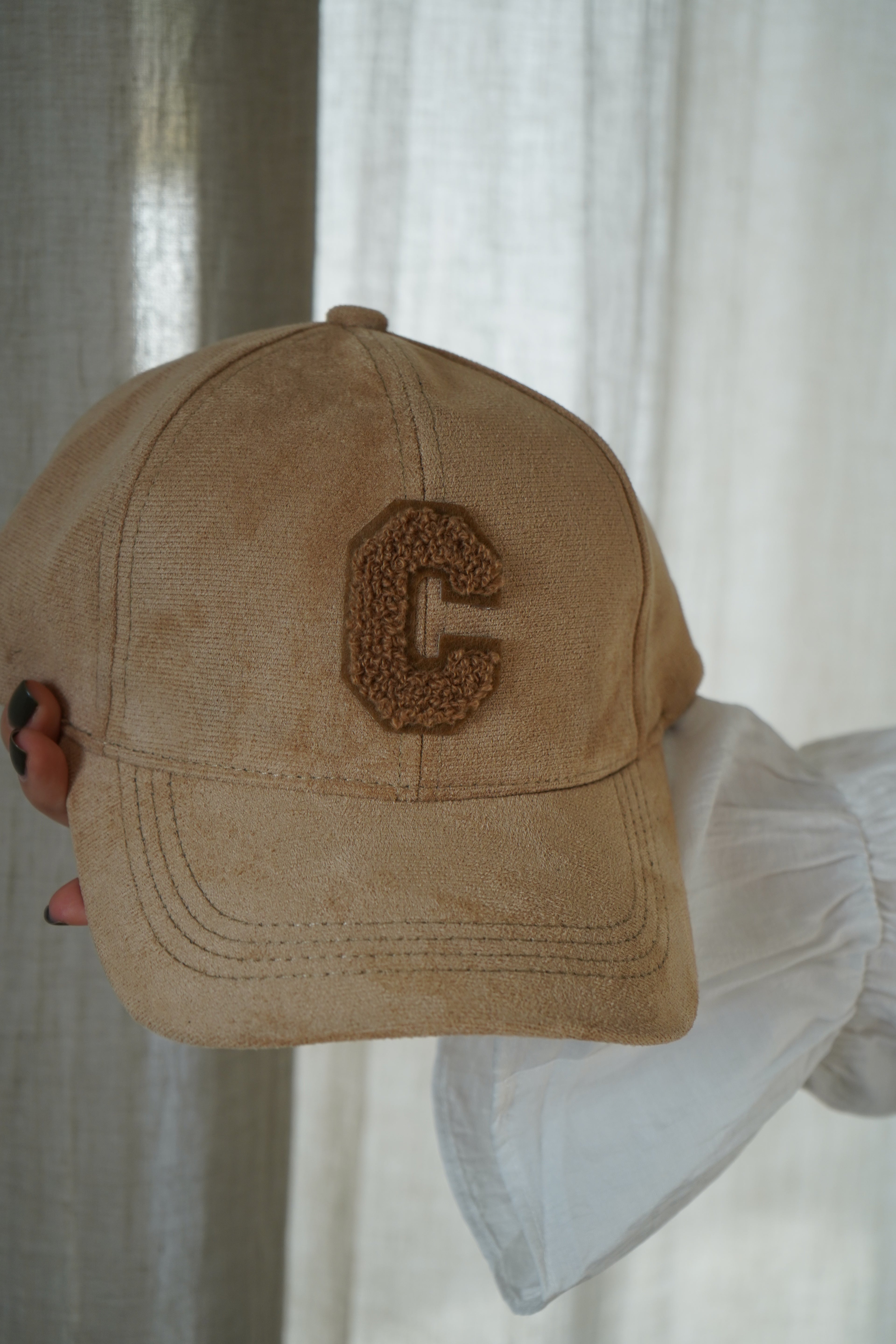 CASQUETTE DAIM - BEIGE