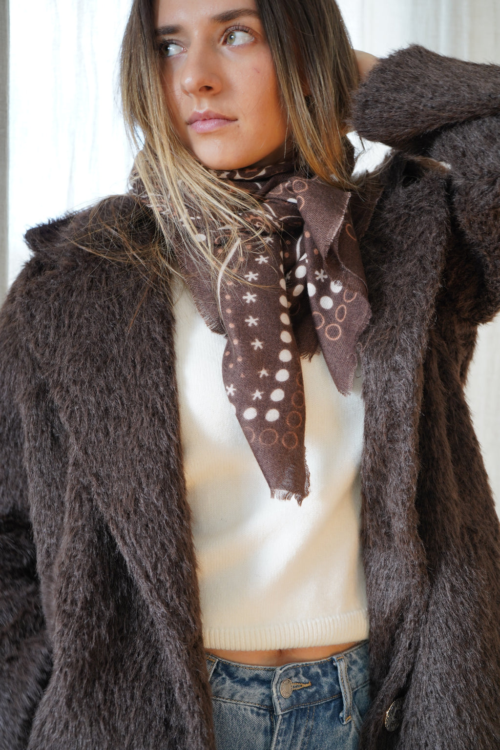 MANTEAU MARGOT - MARRON