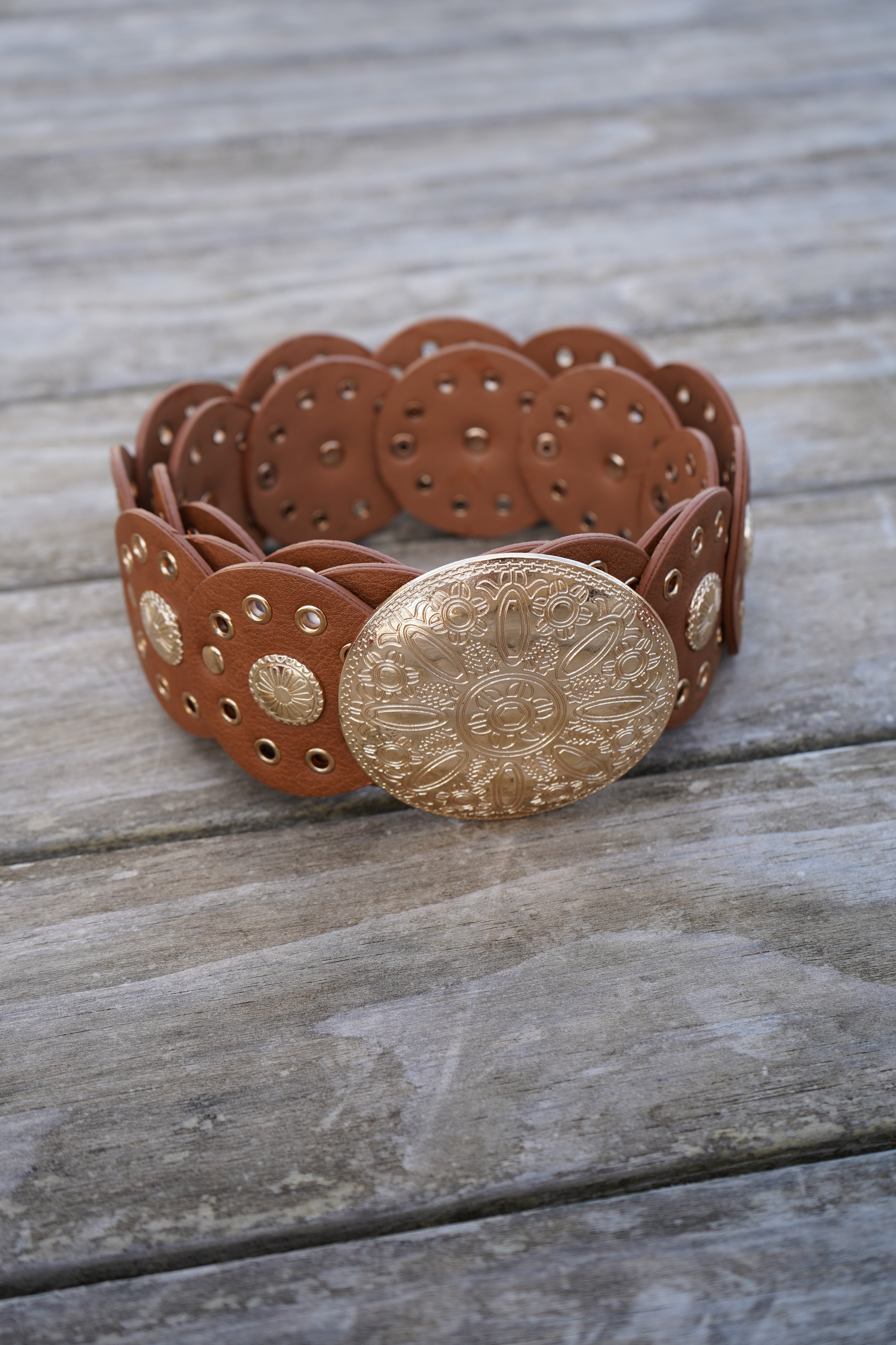 CEINTURE CHARLINE - MARRON CLAIR