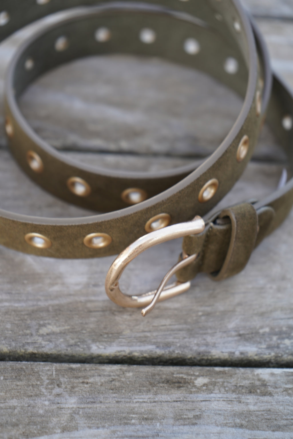 CEINTURE CLOU - KAKI