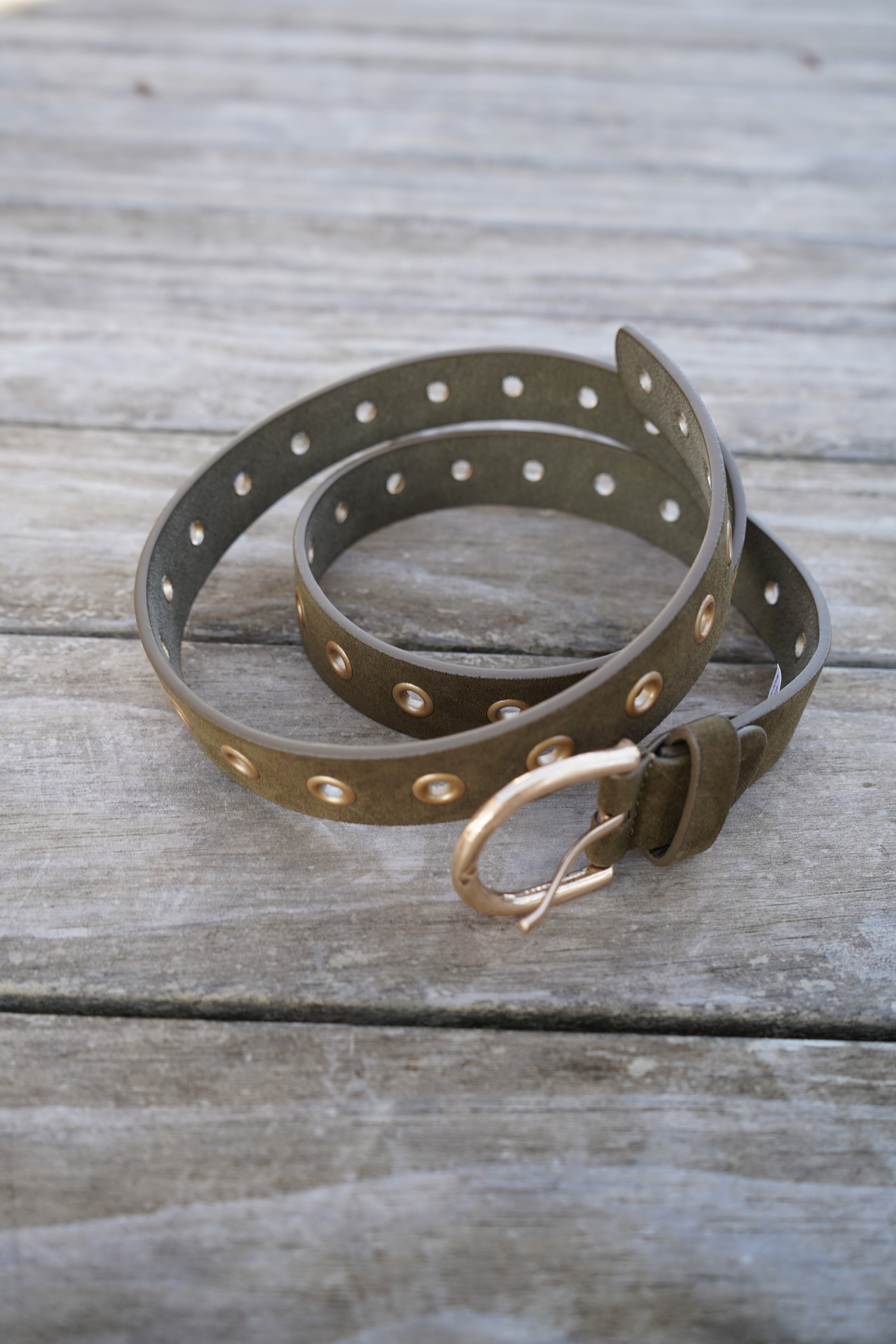 CEINTURE CLOU - KAKI