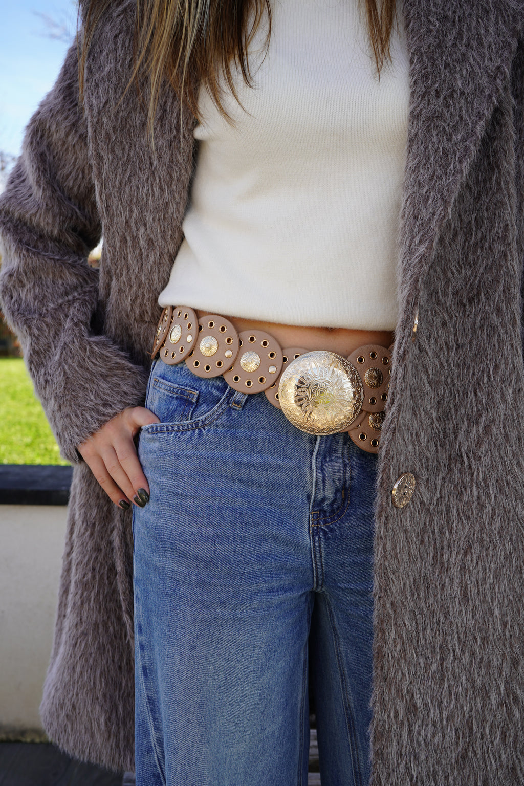 MANTEAU MARGOT - TAUPE