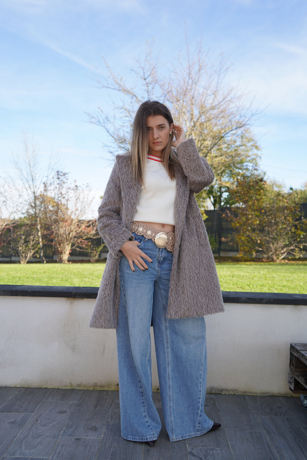 MANTEAU MARGOT - TAUPE