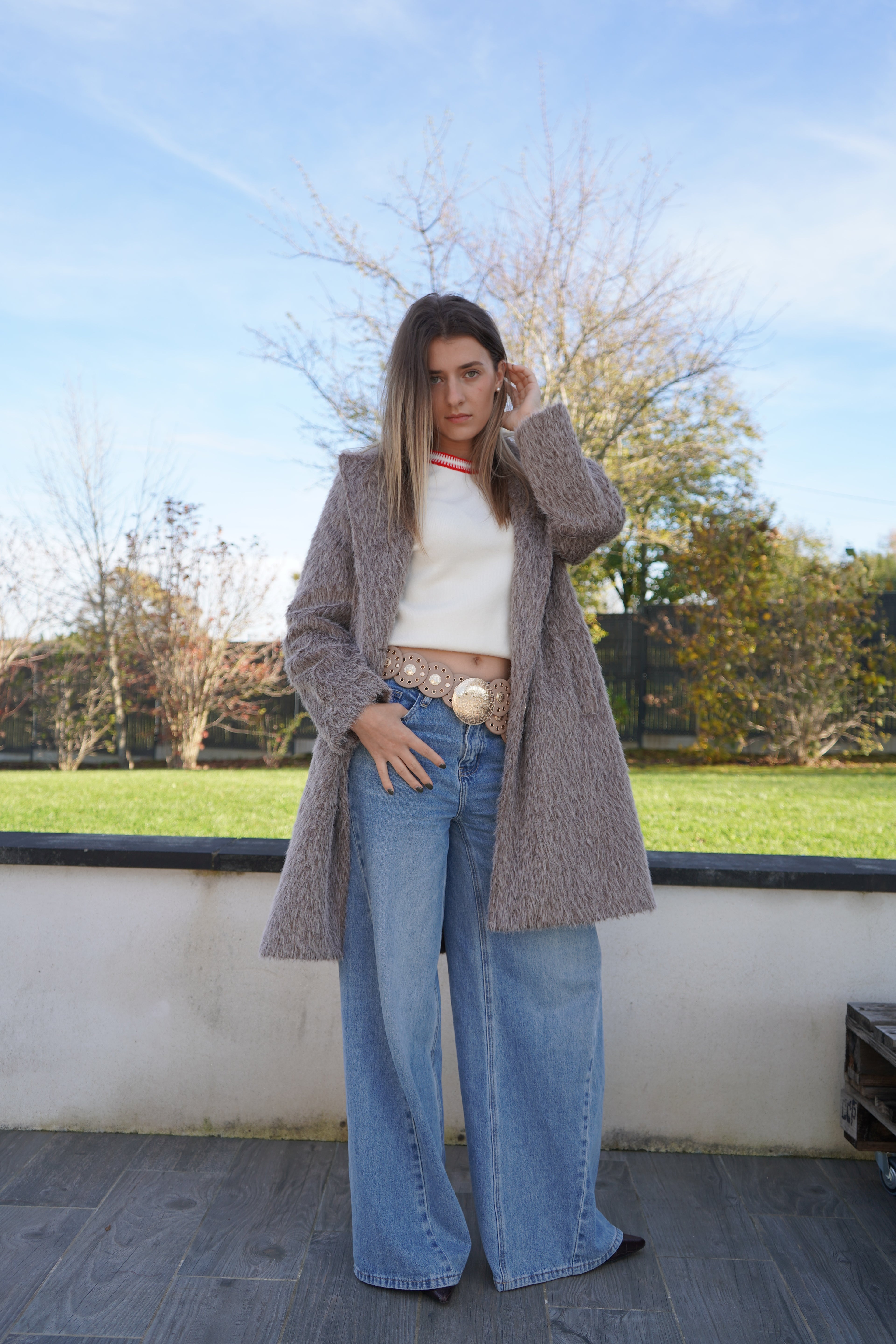 MANTEAU MARGOT - TAUPE