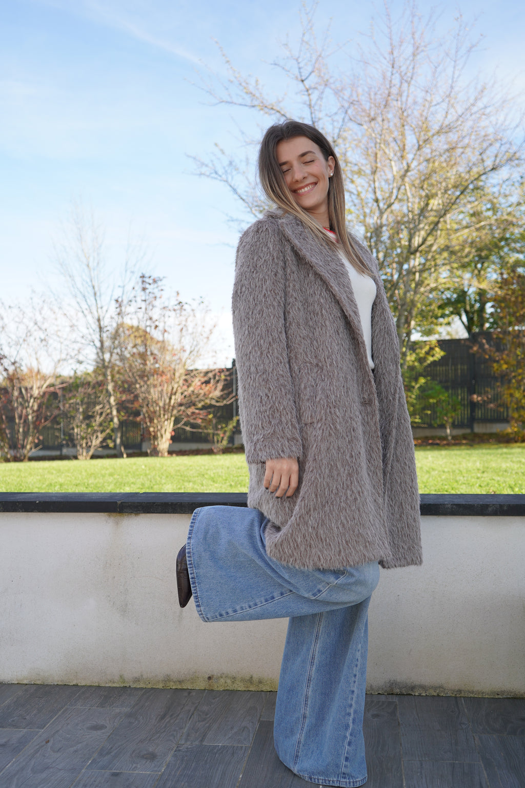 MANTEAU MARGOT - TAUPE