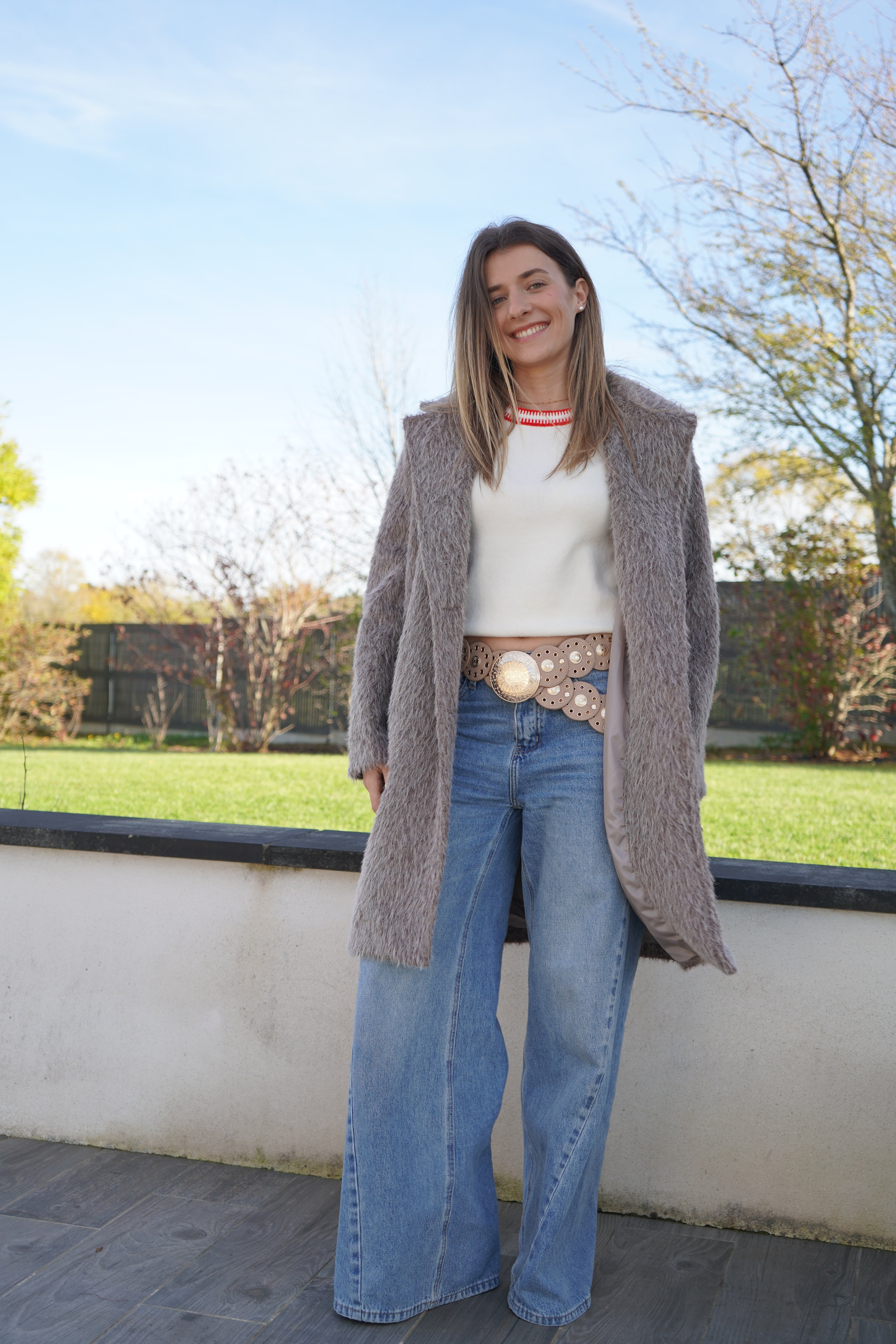 MANTEAU MARGOT - TAUPE