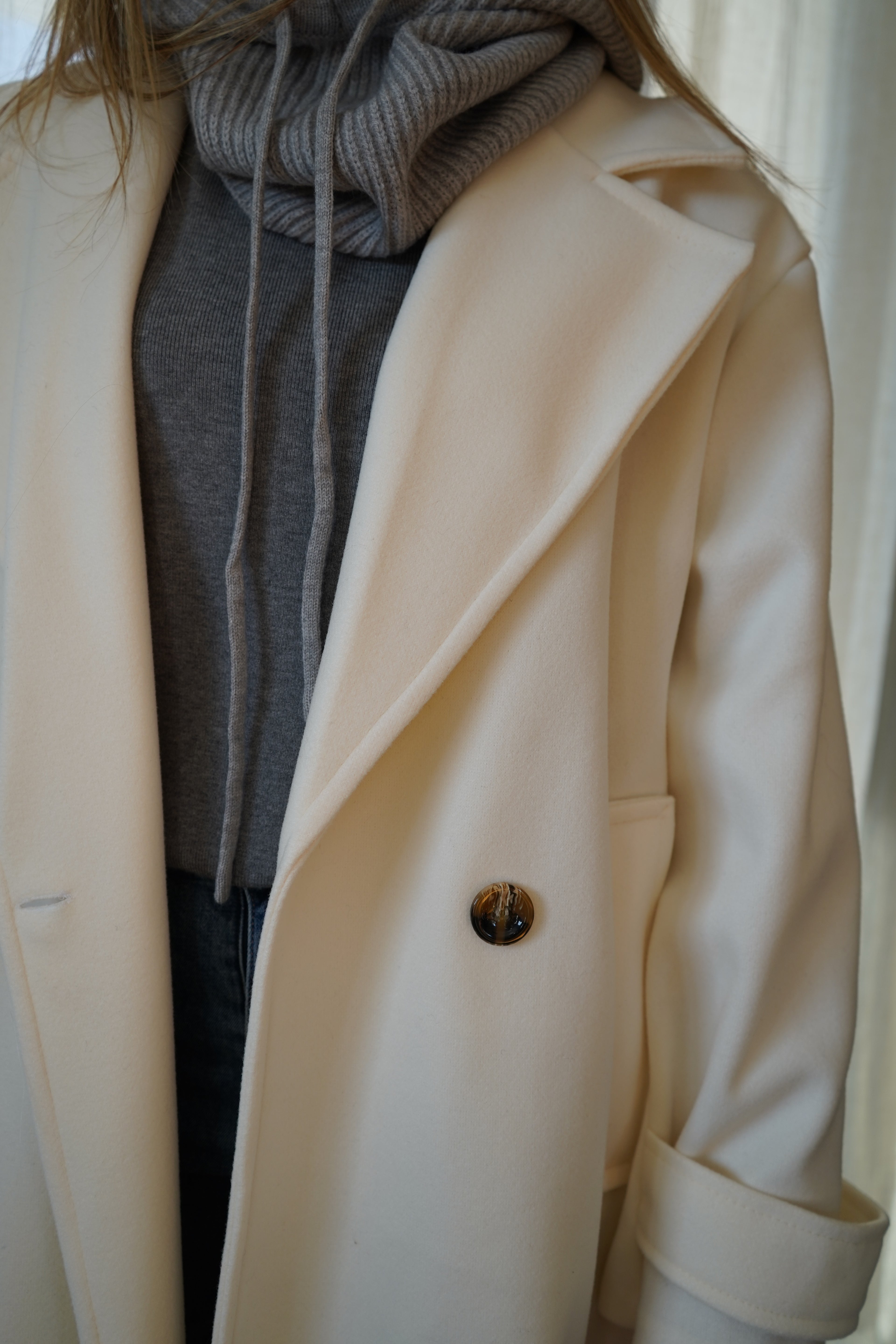 MANTEAU LONG - BLANC