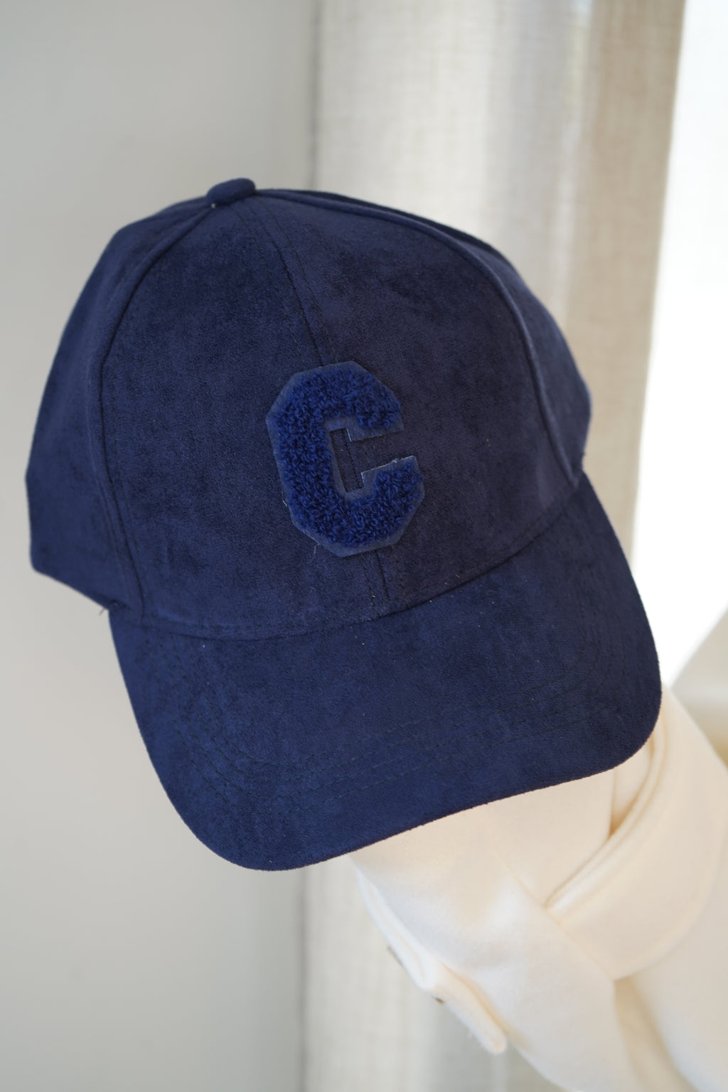 CASQUETTE DAIM - BLEU MARINE