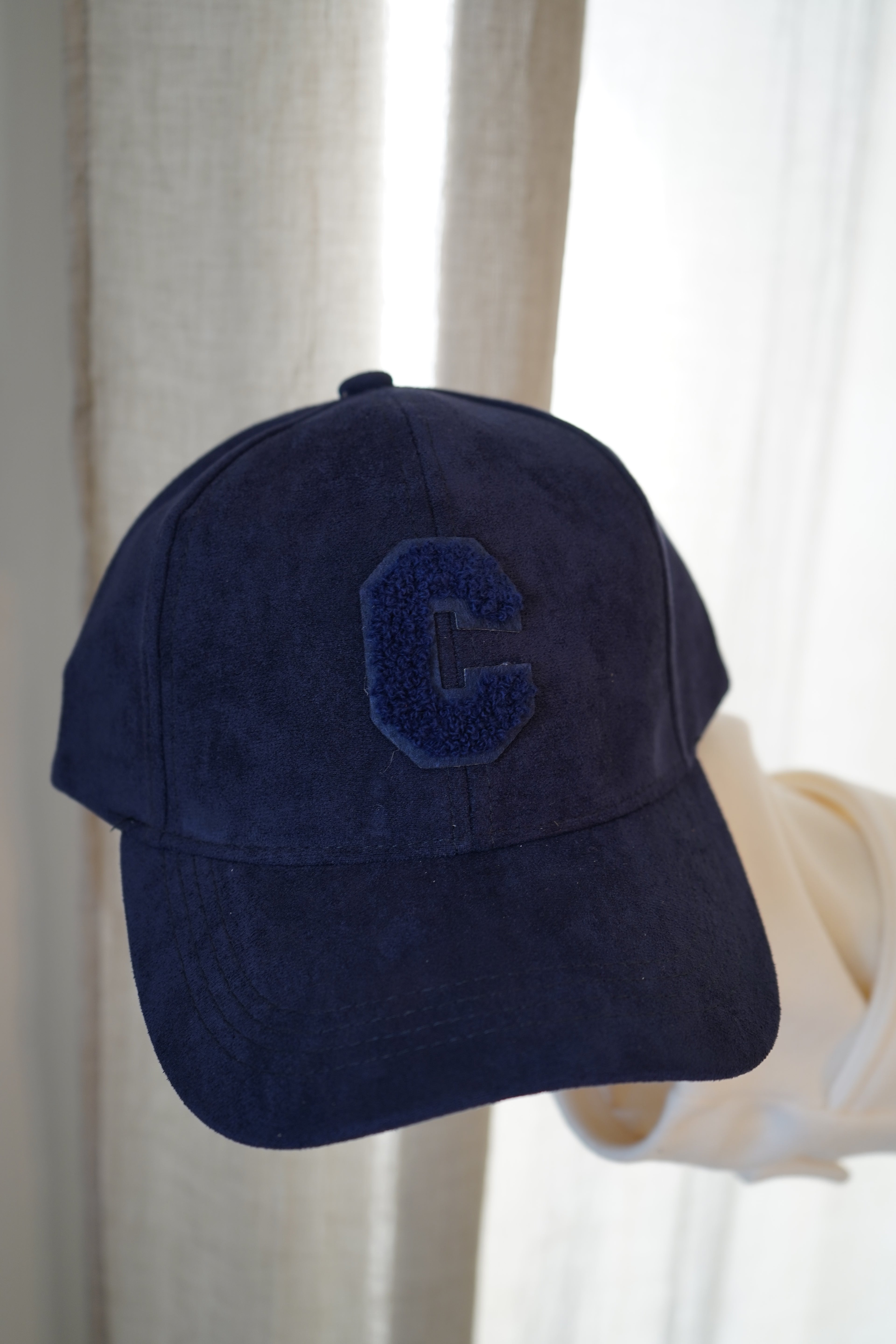 CASQUETTE DAIM - BLEU MARINE