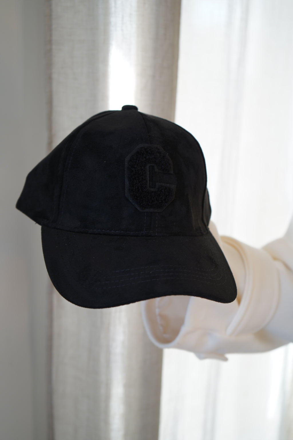 CASQUETTE DAIM - NOIR
