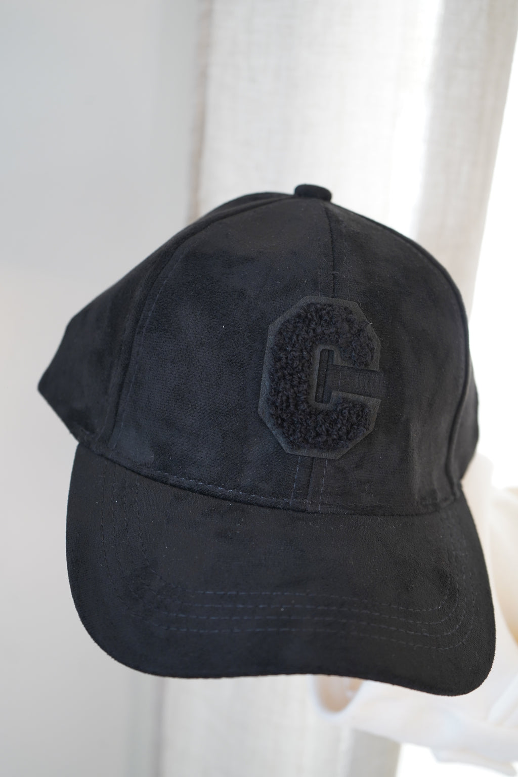 CASQUETTE DAIM - NOIR
