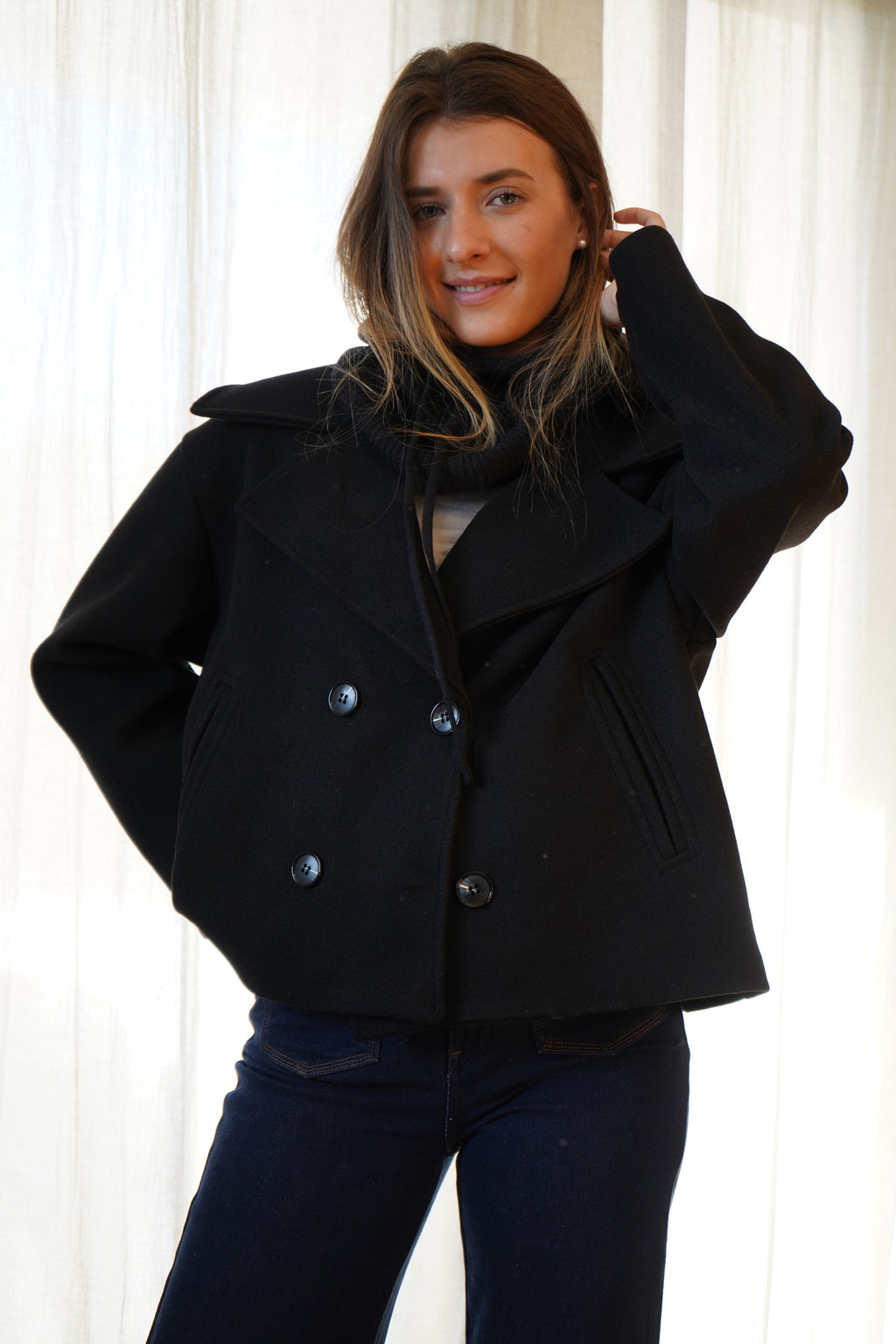 MANTEAU OCÉANE - NOIR