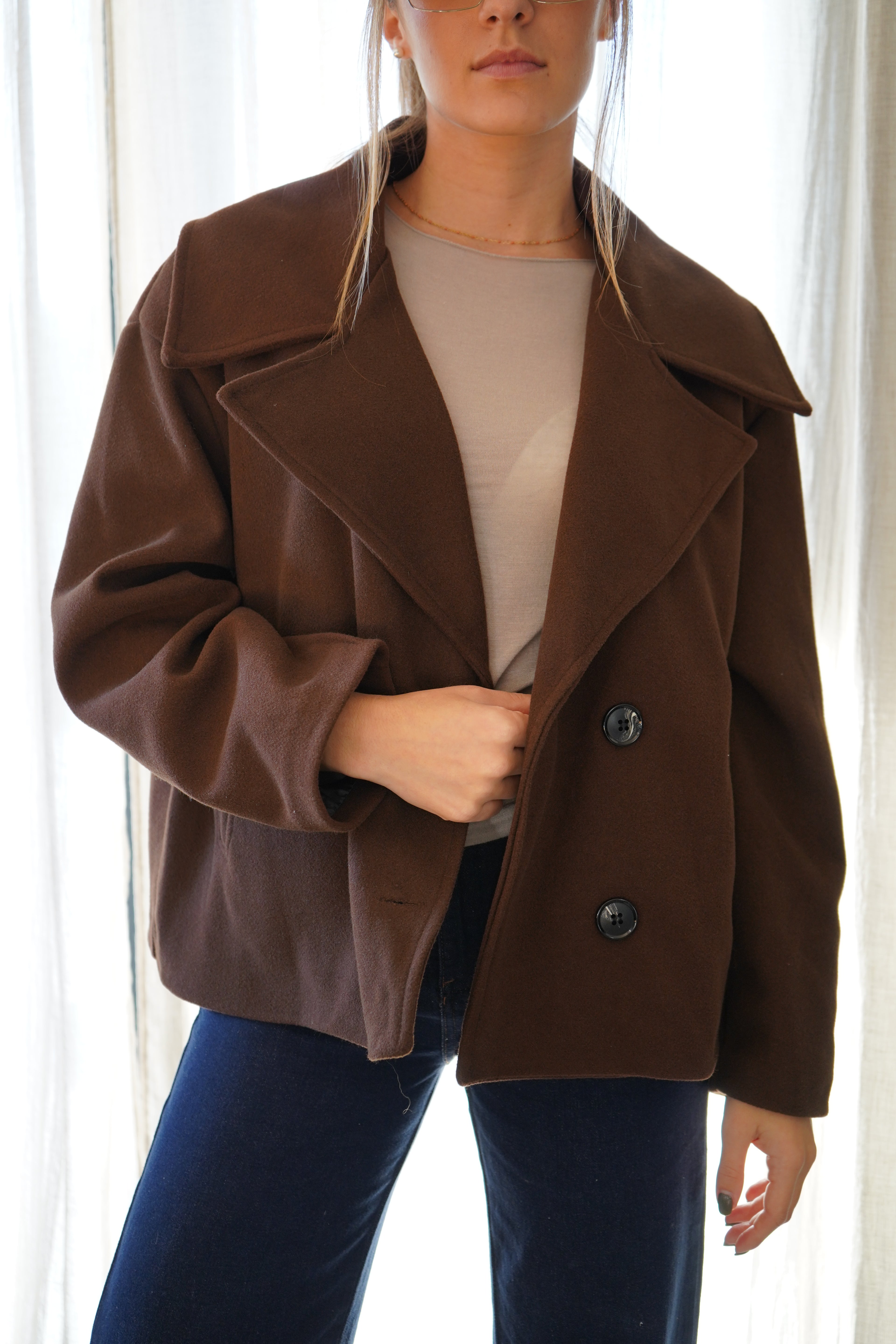 MANTEAU OCÉANE - MARRON