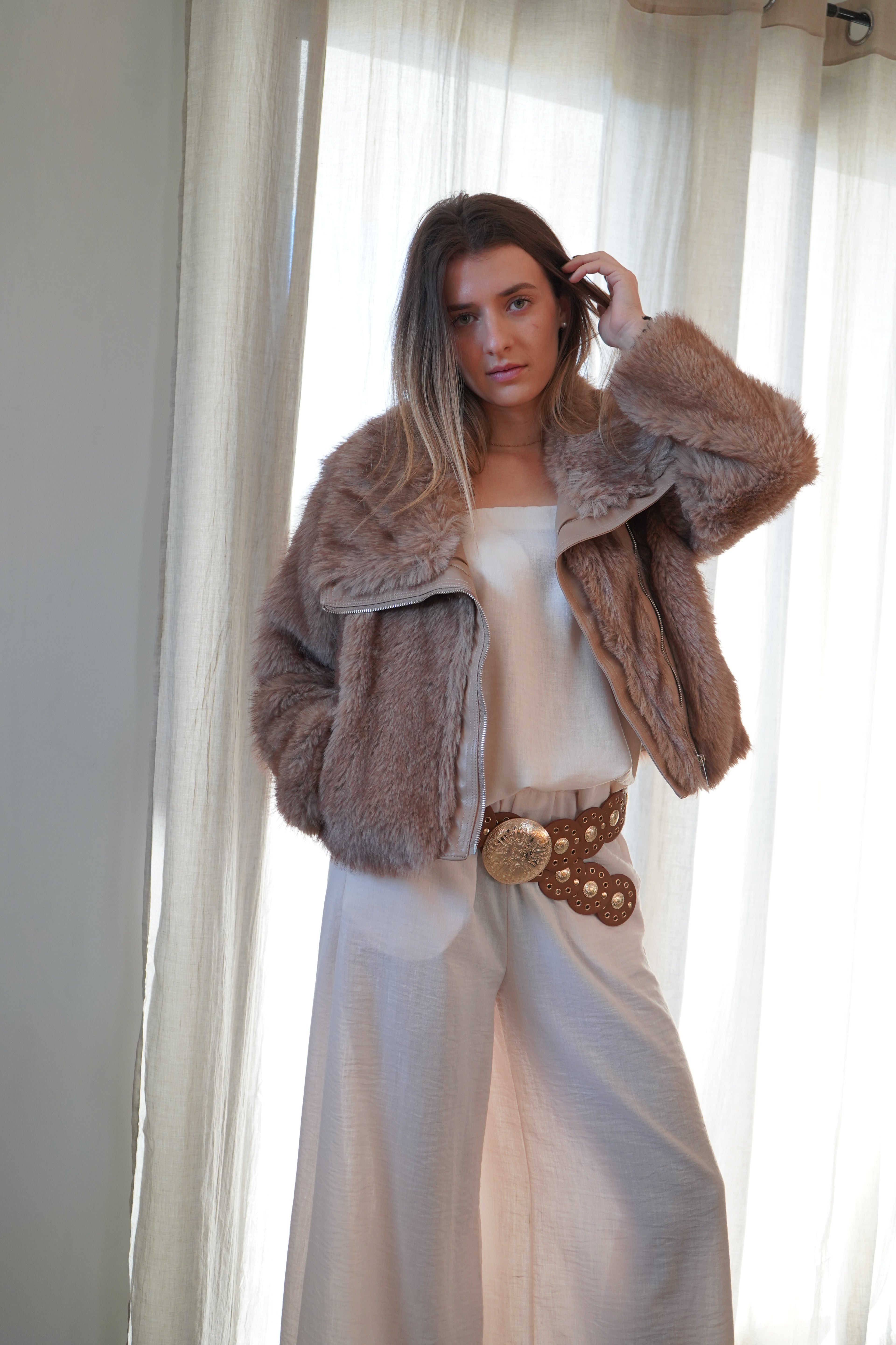 FOURRURE OLIVIA - BEIGE