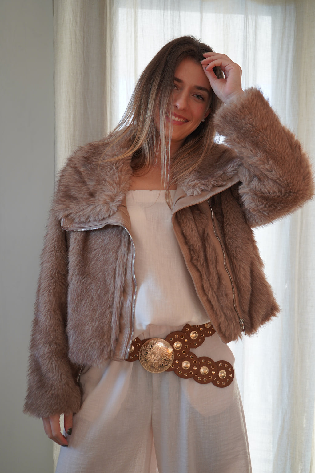 FOURRURE OLIVIA - BEIGE