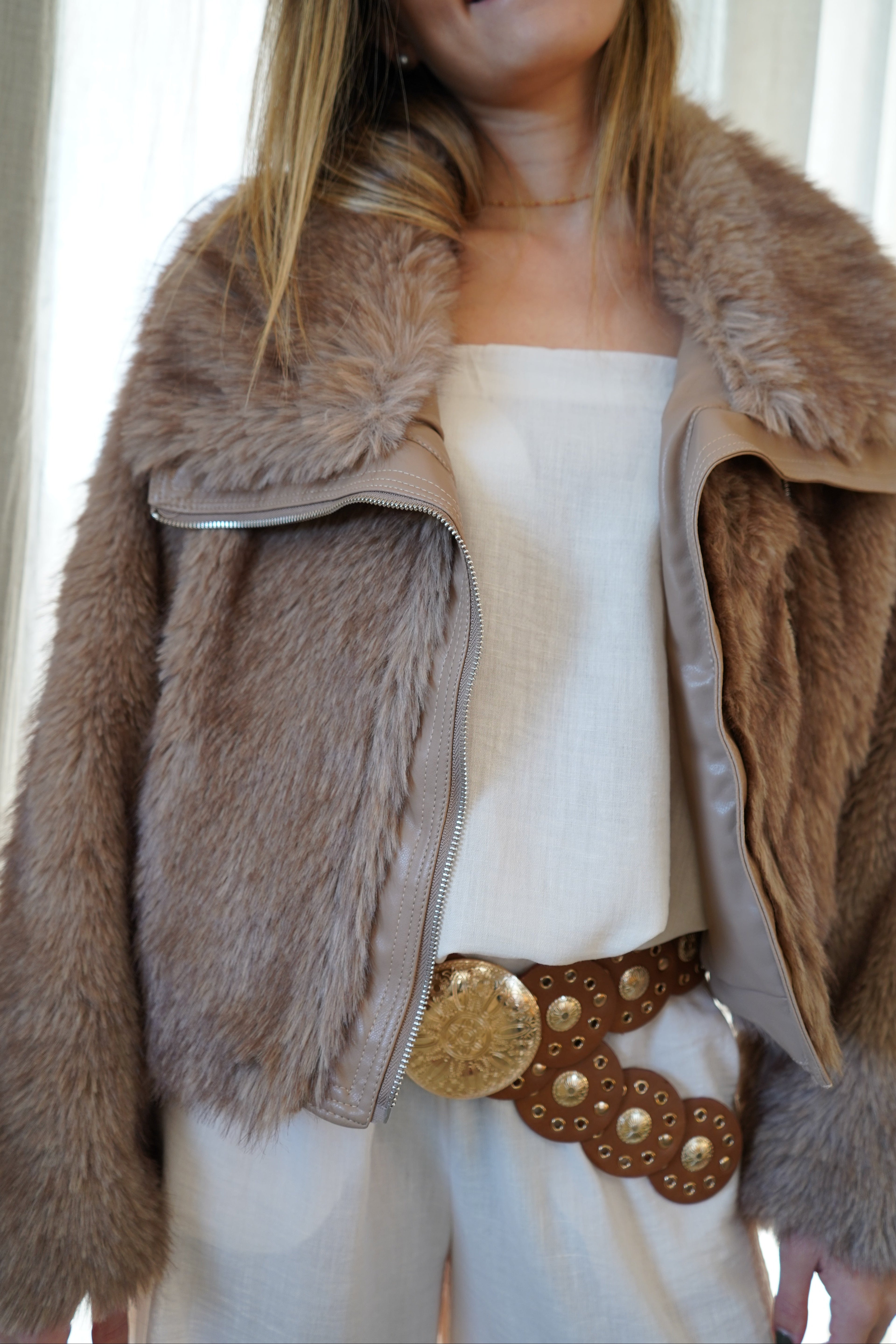 FOURRURE OLIVIA - BEIGE