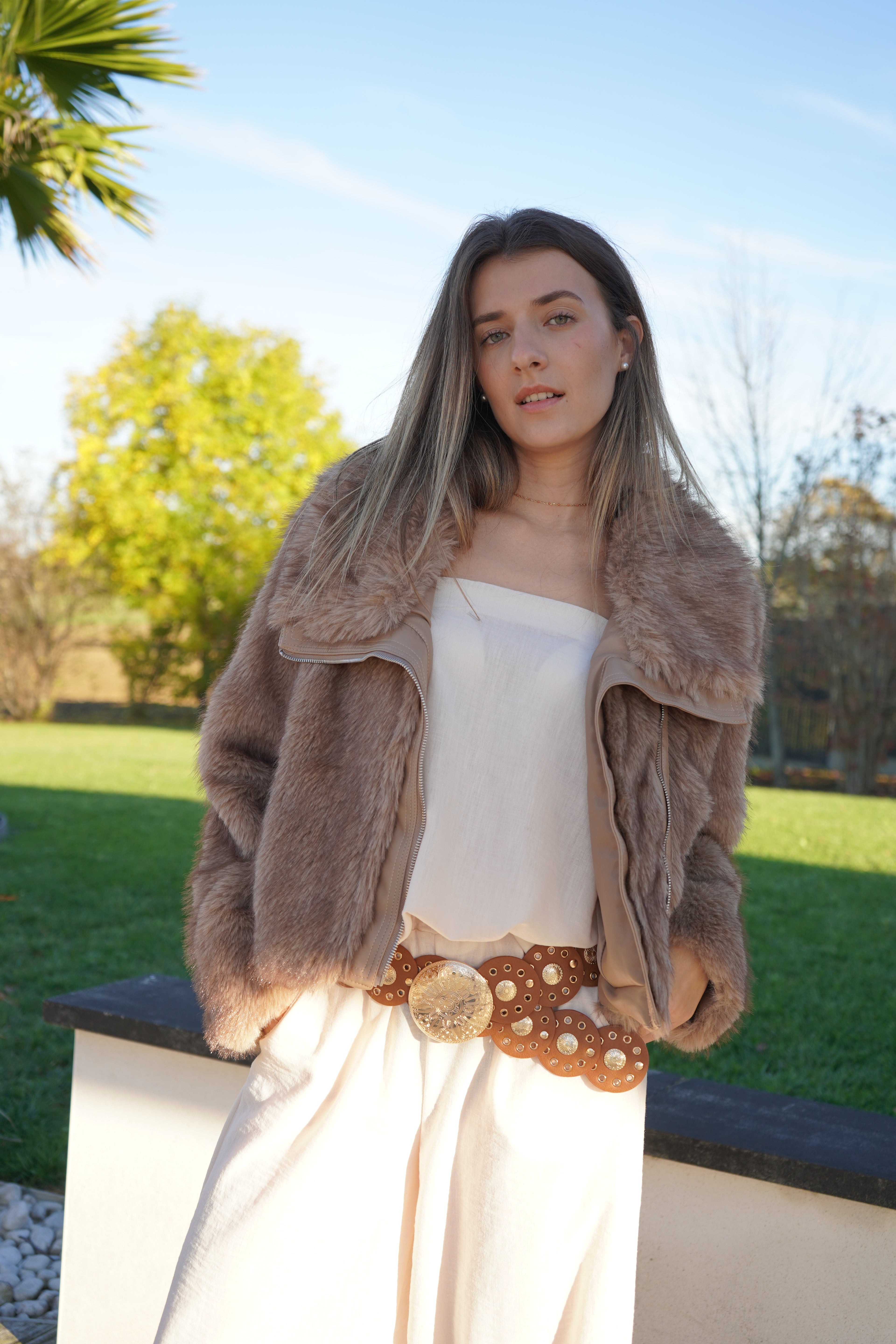 FOURRURE OLIVIA - BEIGE