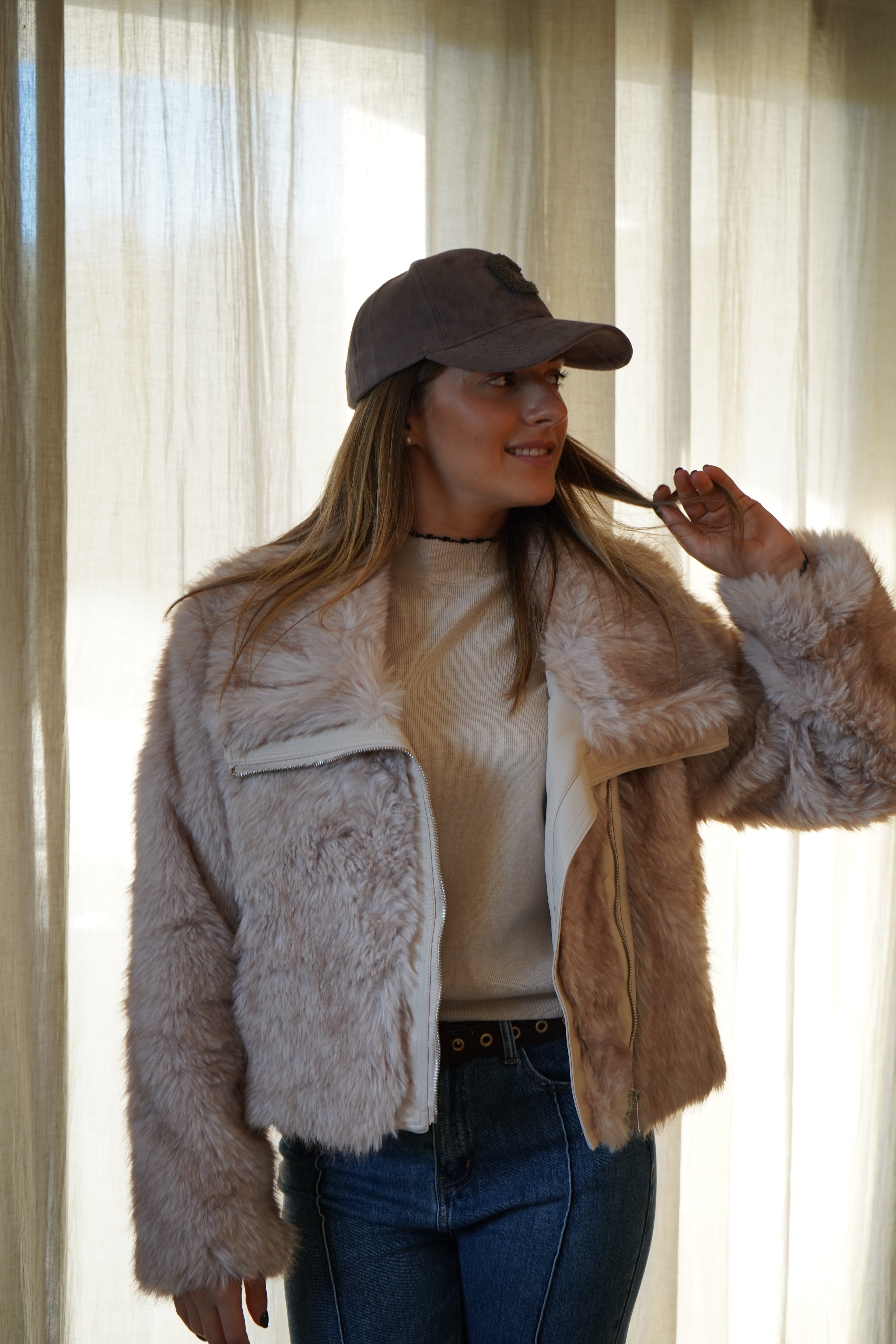 FOURRURE OLIVIA - CRÈME