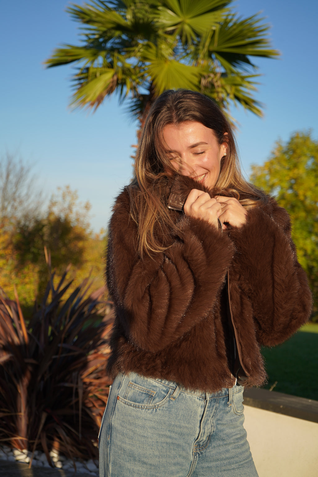 FOURRURE OLIVIA - MARRON