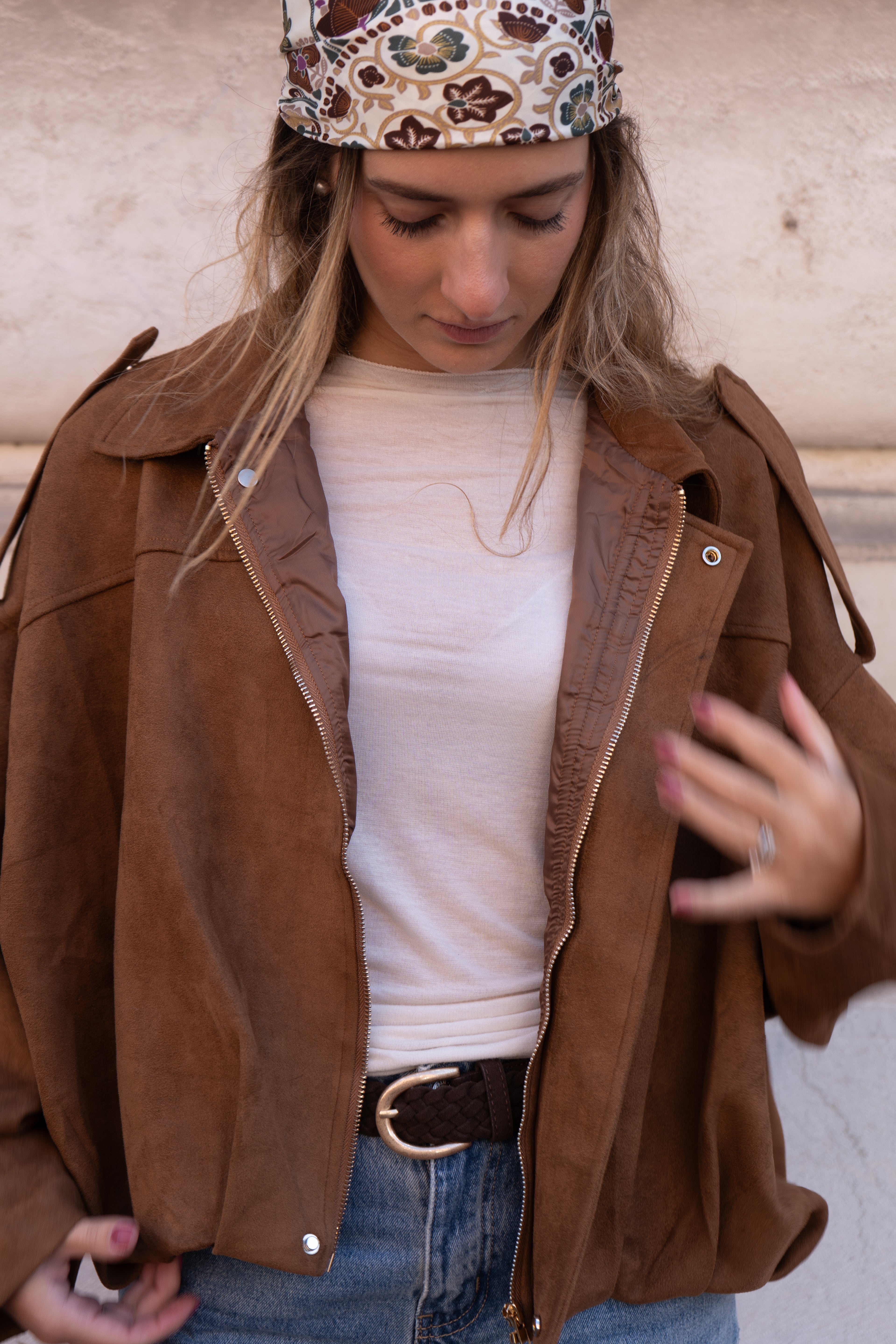 VESTE DAIM FANNY