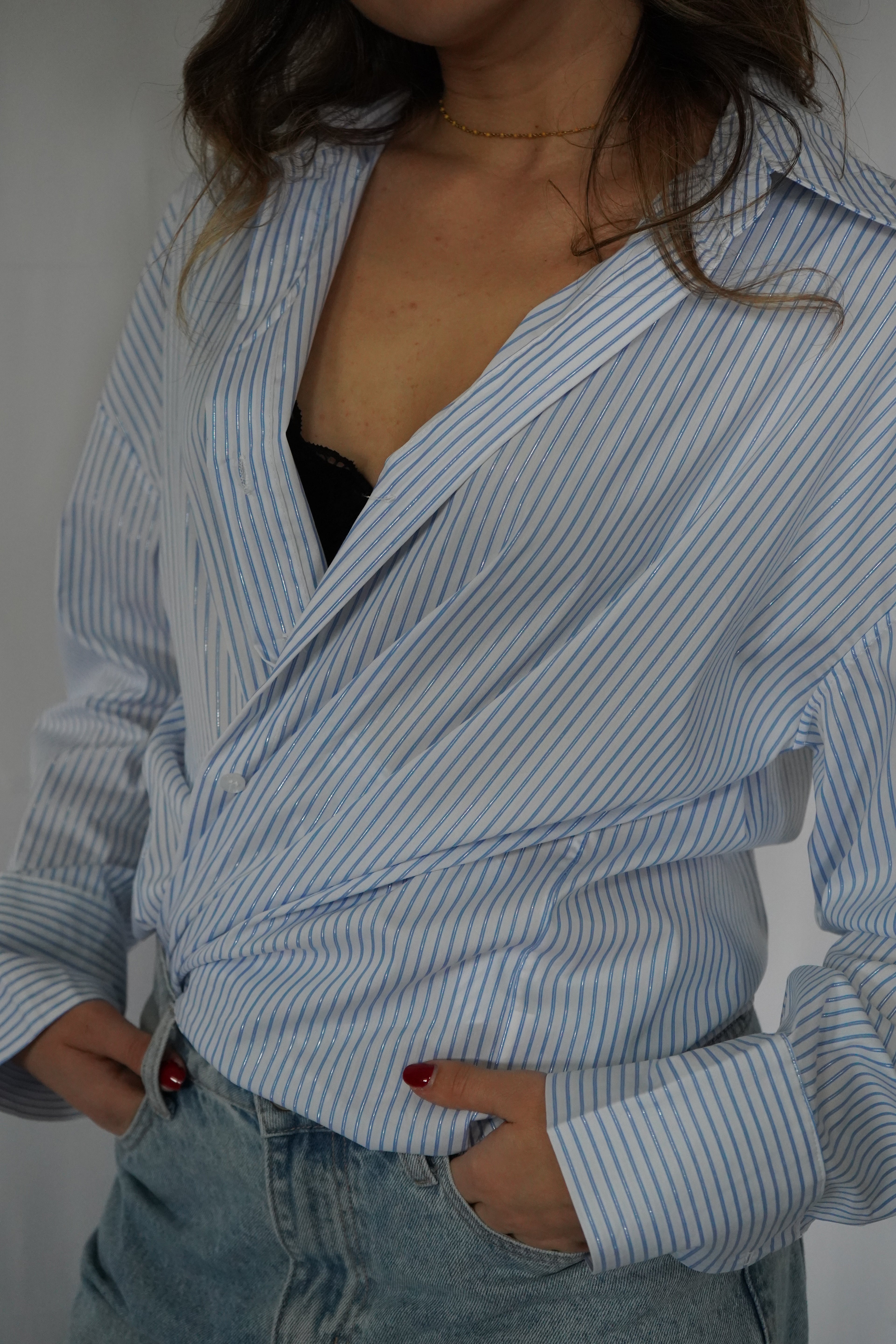 CHEMISE CARLA - BLEU