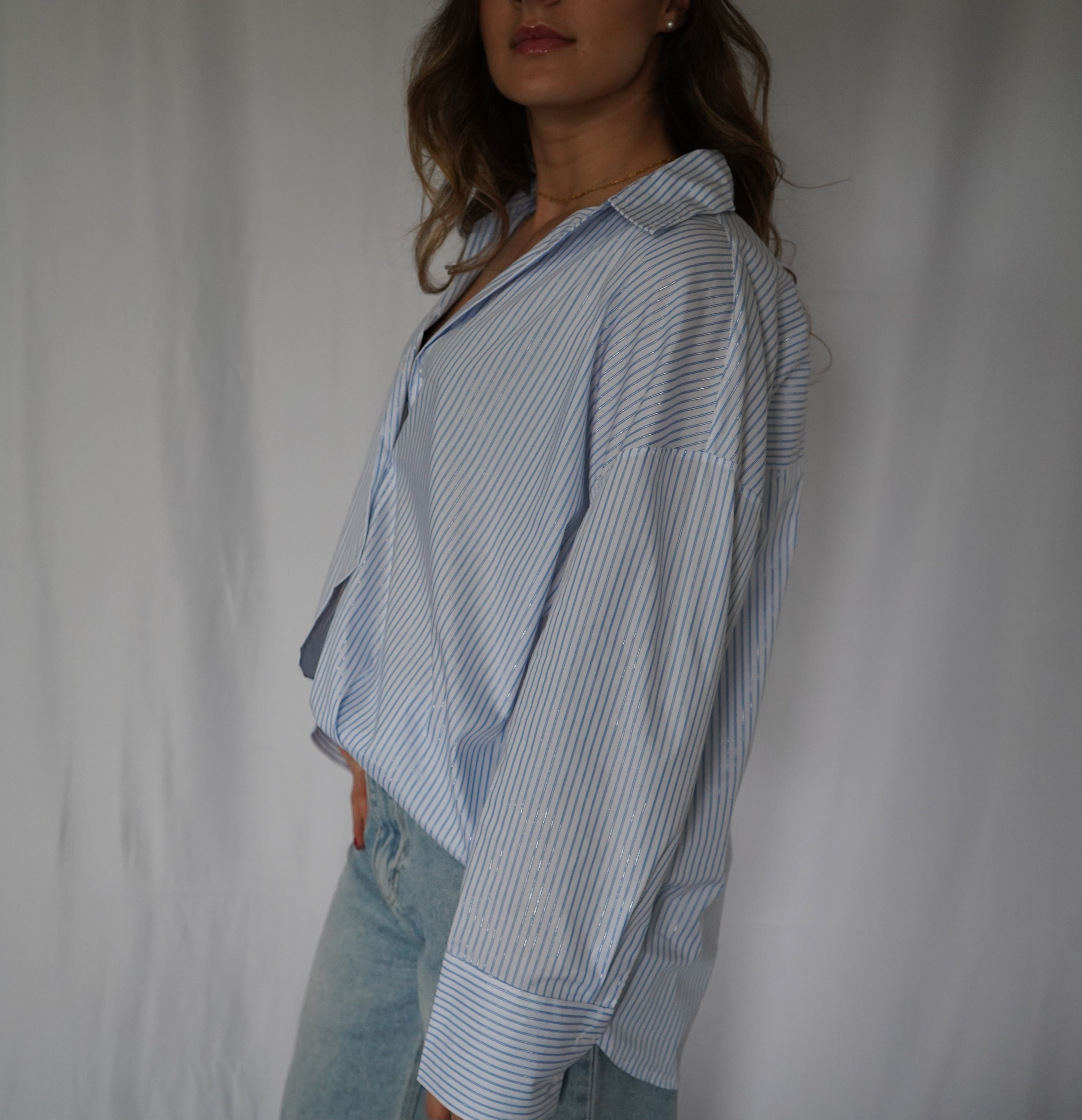 CHEMISE CARLA - BLEU