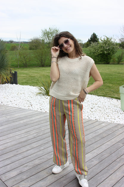 PANTALON LUCIE - BEIGE