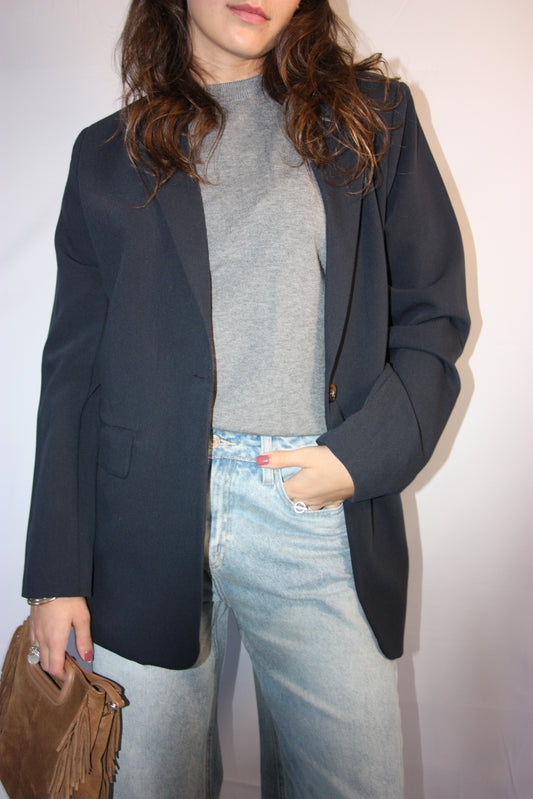 BLAZER NACRE - BLEU