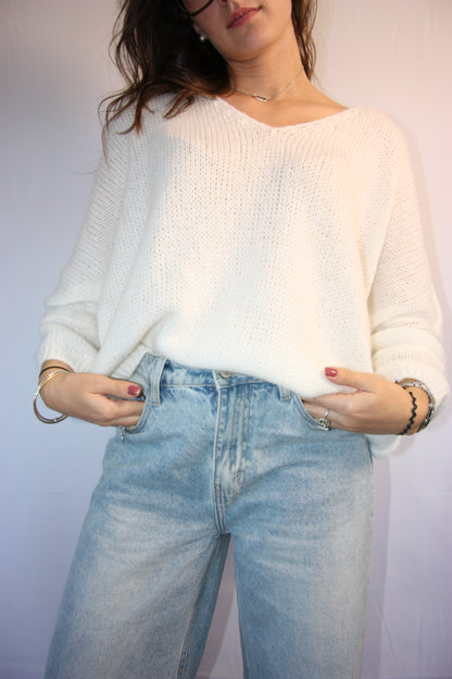 PULL MELISSA - BLANC