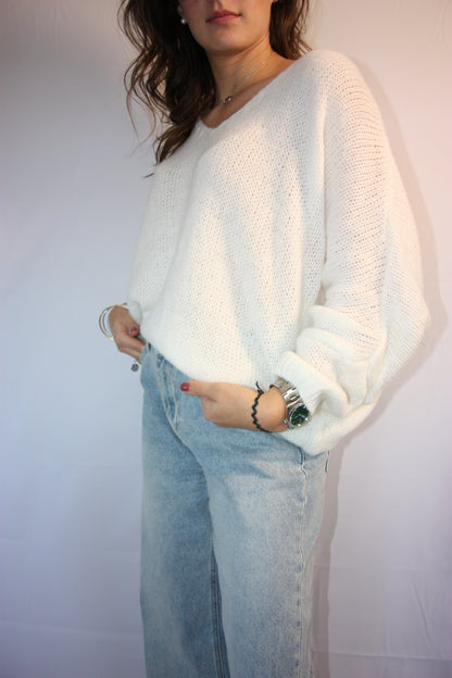 PULL MELISSA - BLANC