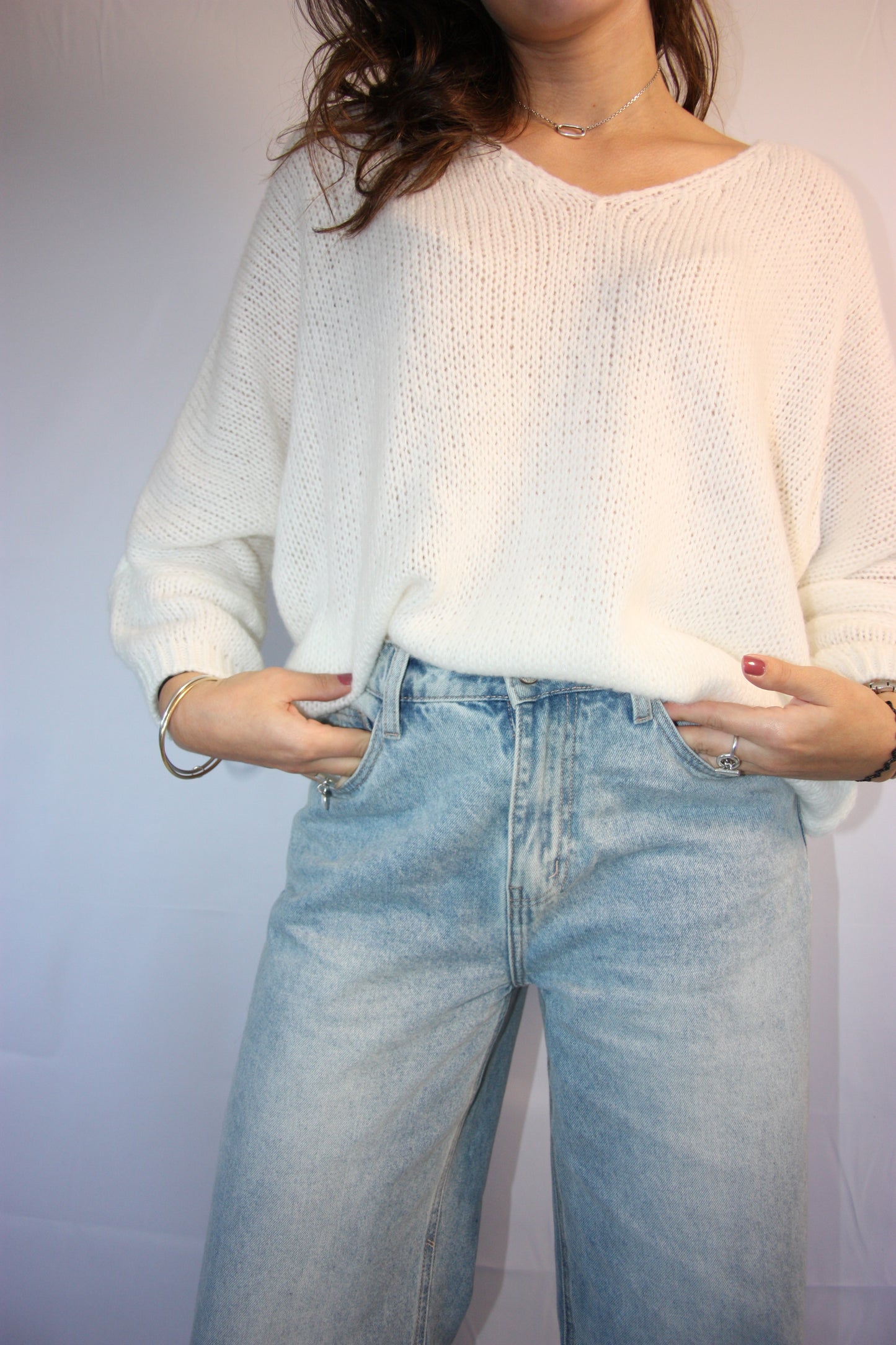 PULL MELISSA - BLANC