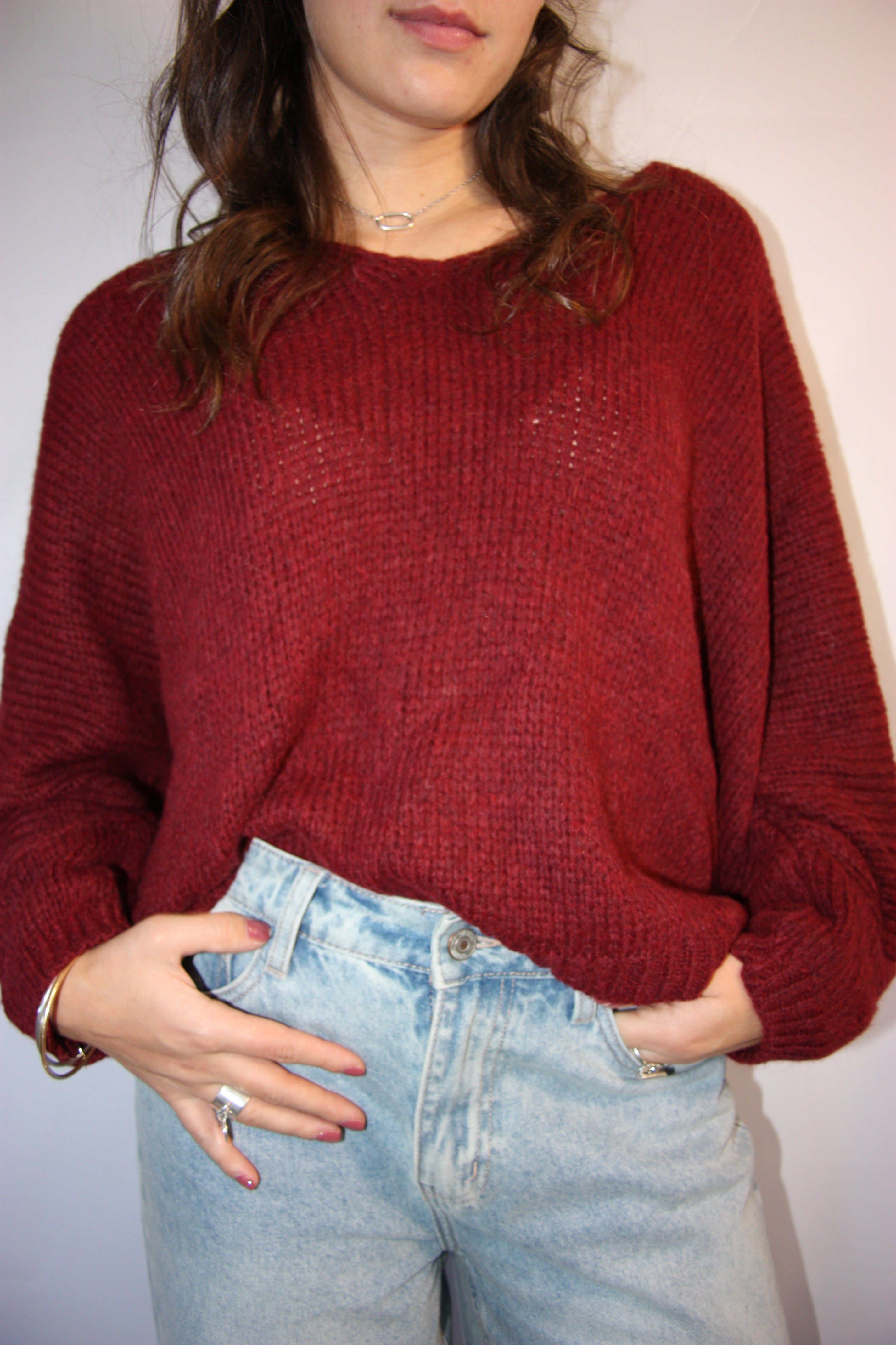 PULL MELISSA - BORDEAUX
