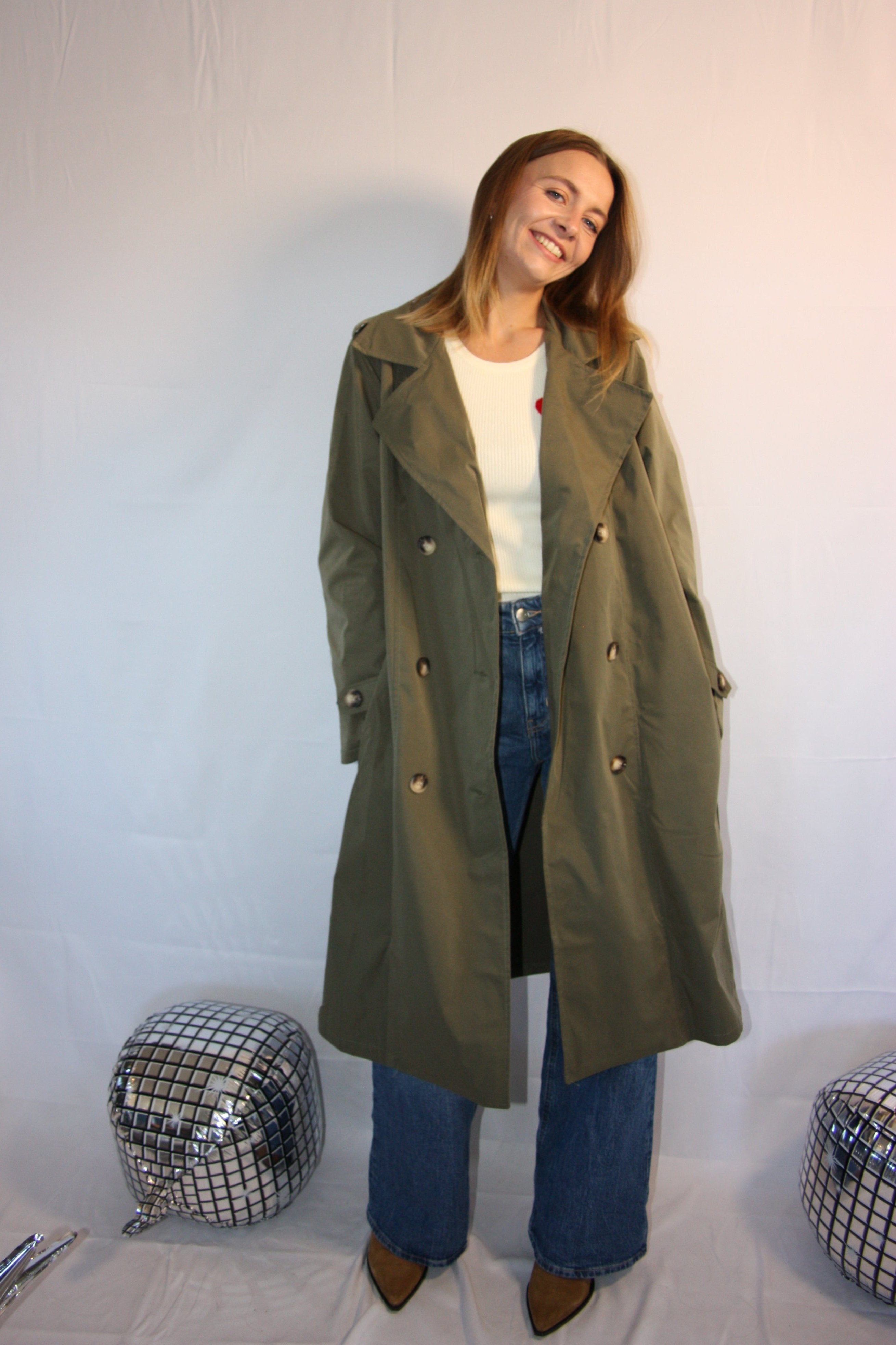 TRENCH MELINE KAKI